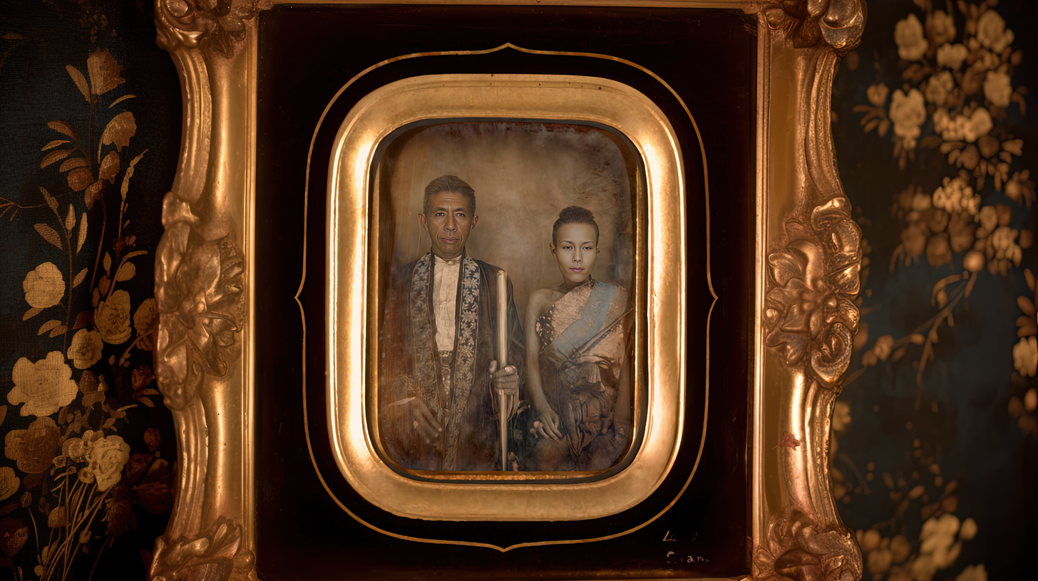 The AI Restoration Project: Reviving the Daguerreotype of King Mongkut and Queen Thepsirin 1856