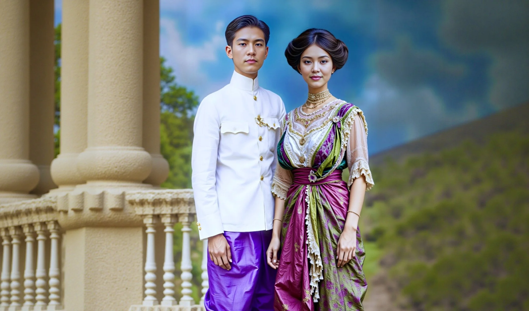 Siamese Women's Fashion in the 1910s: A Fusion of Western Style and Thai Identity