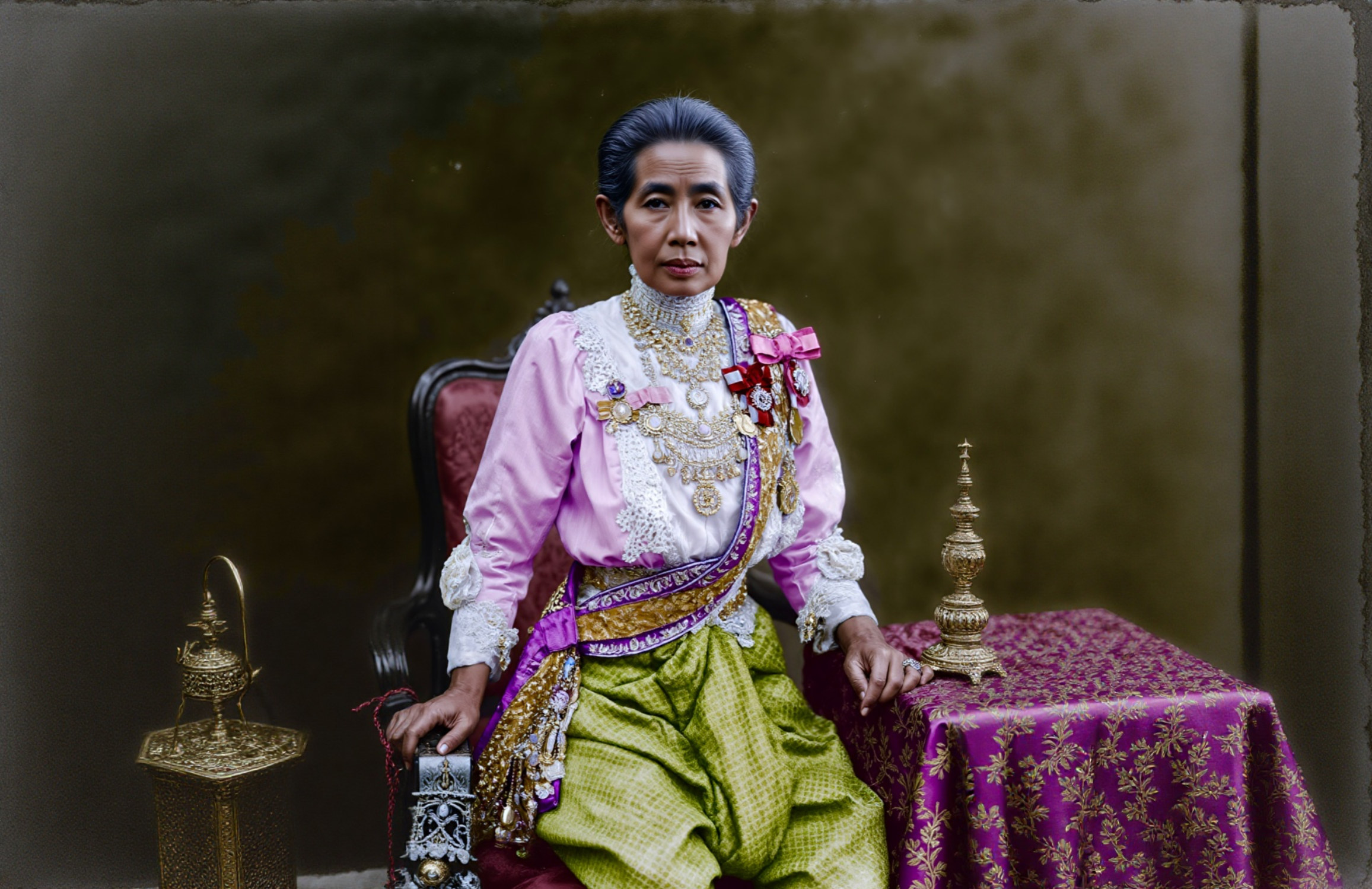 Fashion of Senior Ladies of the Inner Court during the Reign of King Chulalongkorn: Developing AI for Realistic Image Generation