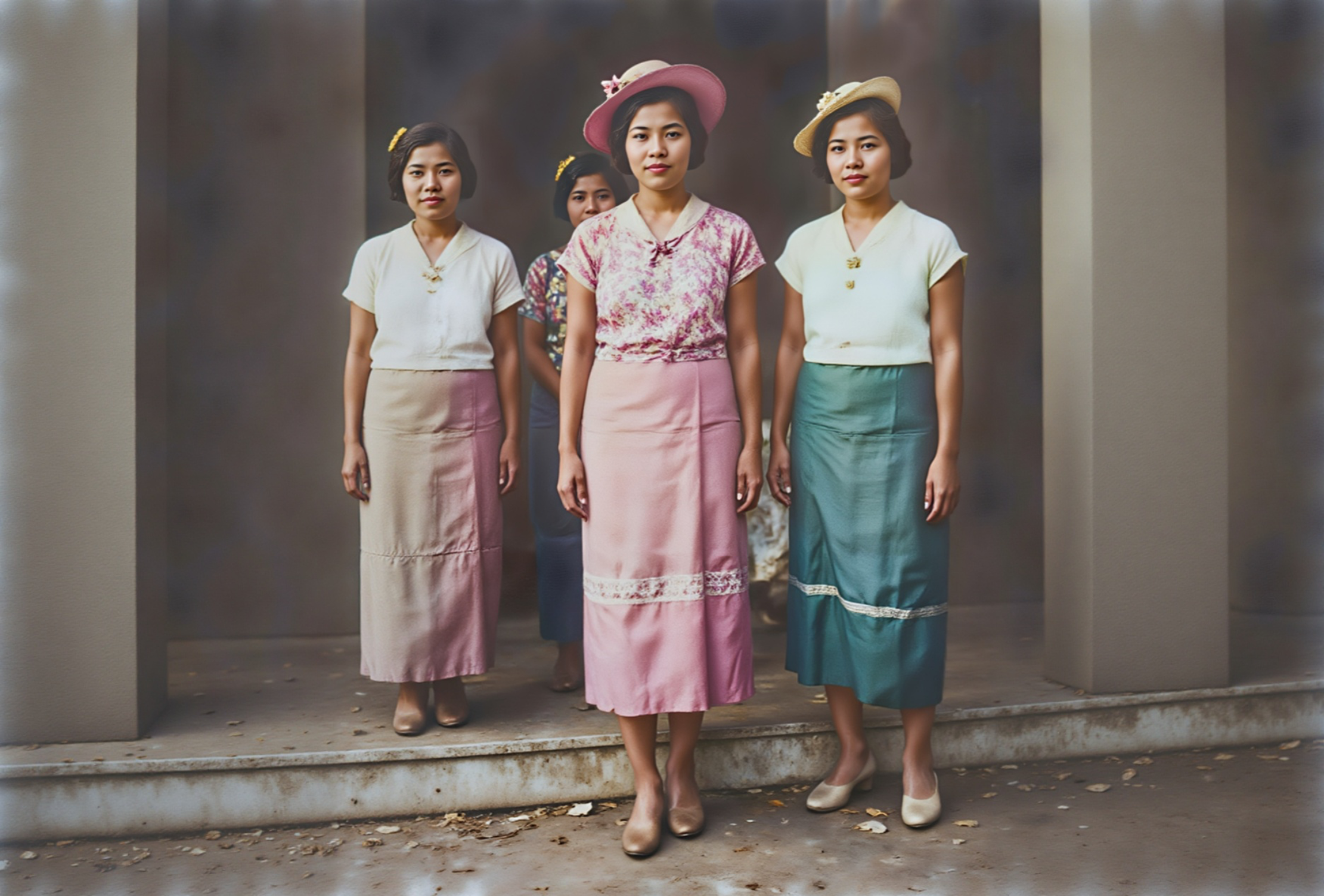 Thai Women's Fashion in the 1940s: A Hybrid of Tradition and Western Influence