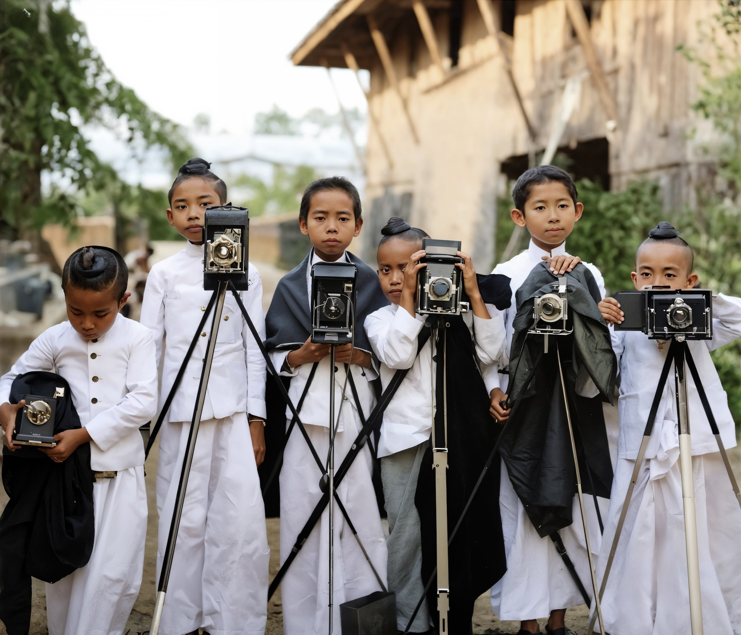 พระฉายาลักษณ์หมู่ของสมเด็จพระเจ้าลูกยาเธอกับกล้องถ่ายภาพ (พ.ศ. 2447)