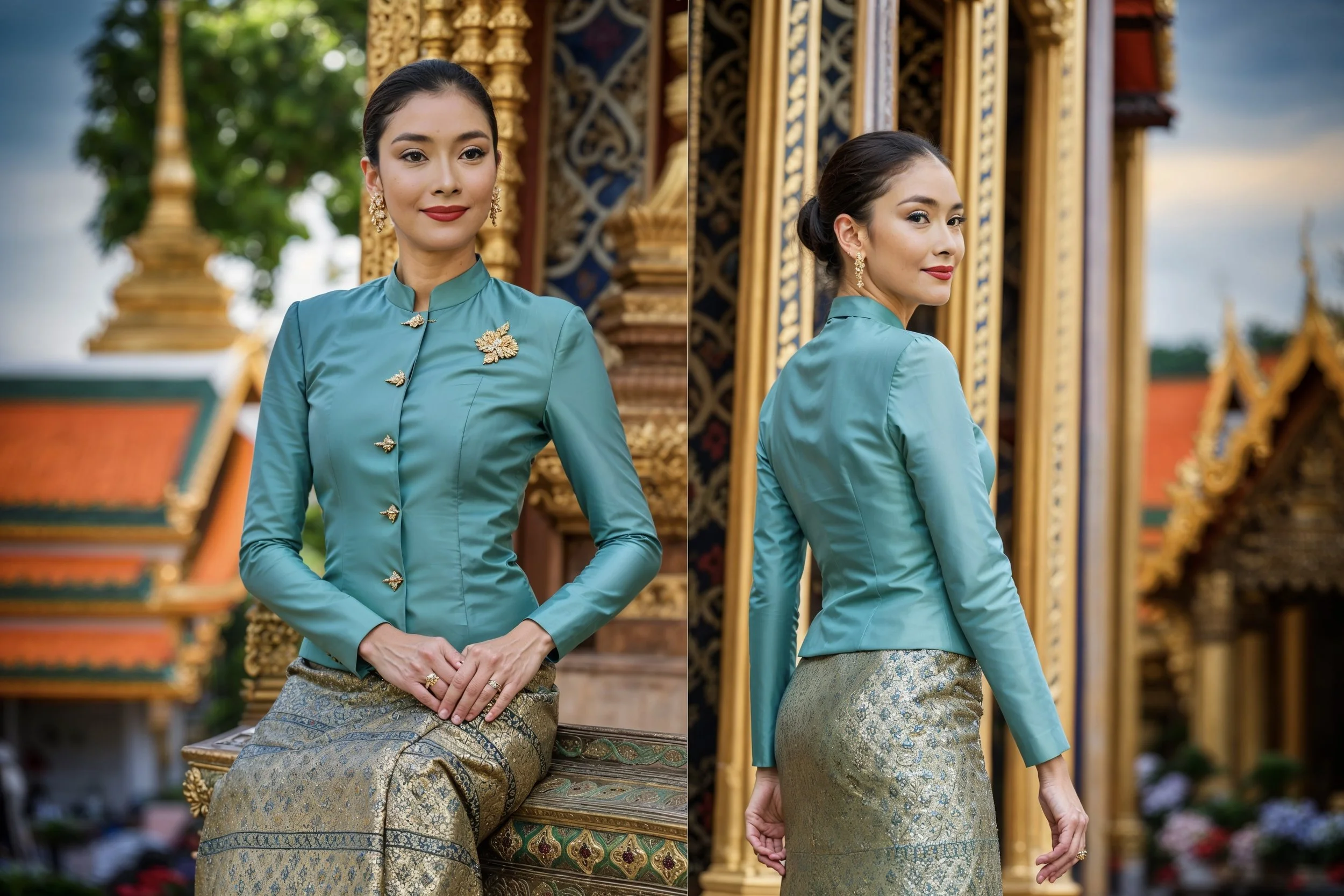 ชุดไทยจิตรลดา ชุดไทยพระราชนิยม – เครื่องแต่งกายประจำชาติและความภาคภูมิใจในความเป็นไทย (ชุดแบบที่ 2 จากทั้งหมด 8 แบบในชุดไทยพระราชนิยม) (ตอนที่ 2)