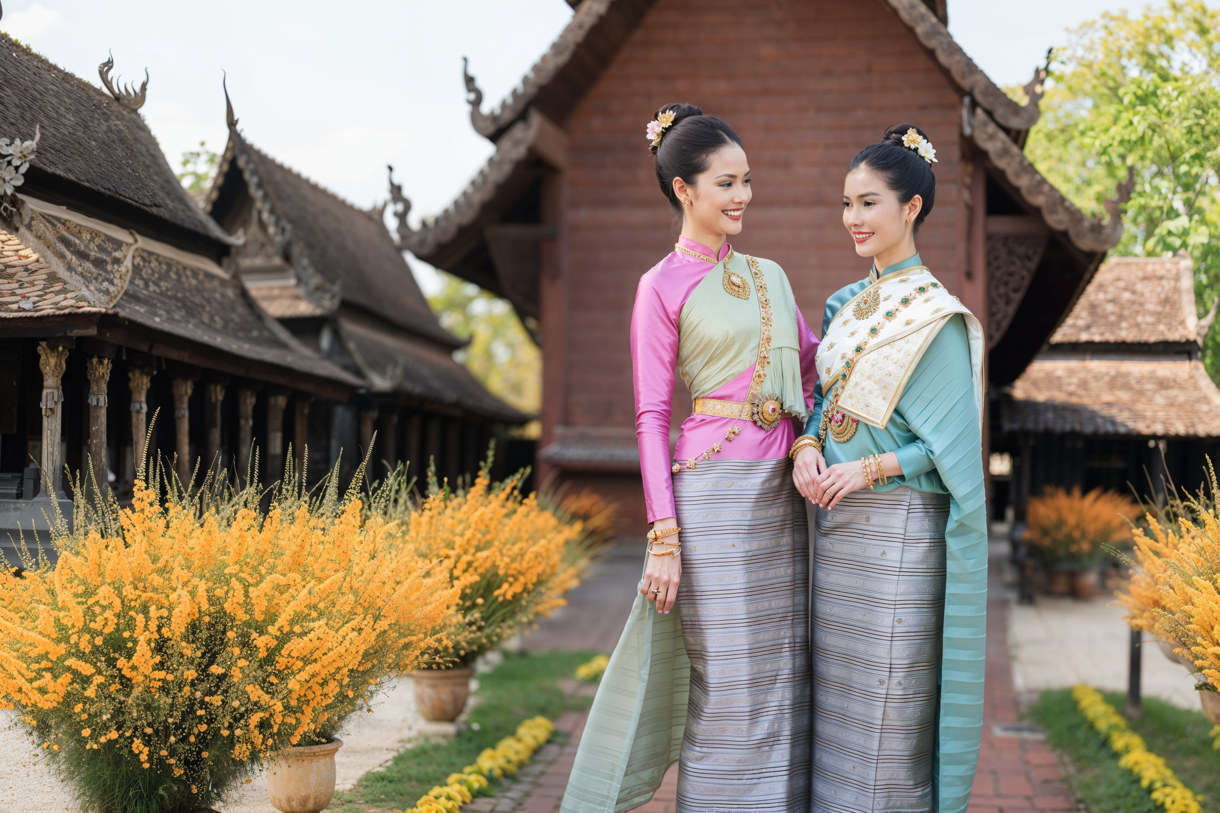 แฟชั่นสตรีแบบราชสำนักล้านนา