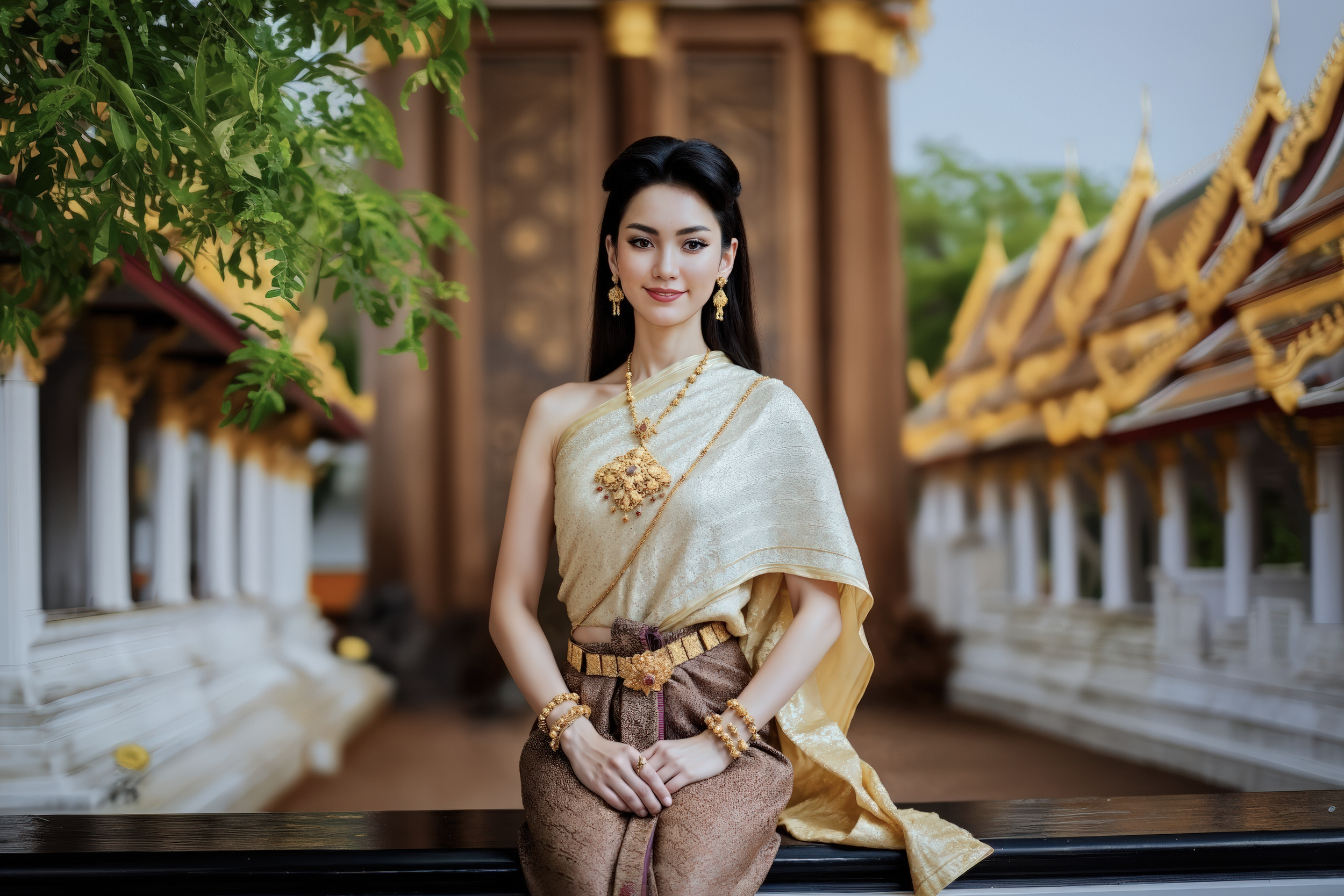 ความงามแห่งสตรีสมัยอยุธยา: ทรงผมและการแต่งกายจากหลักฐานโบราณ สู่การสร้างสรรค์ด้วย AI