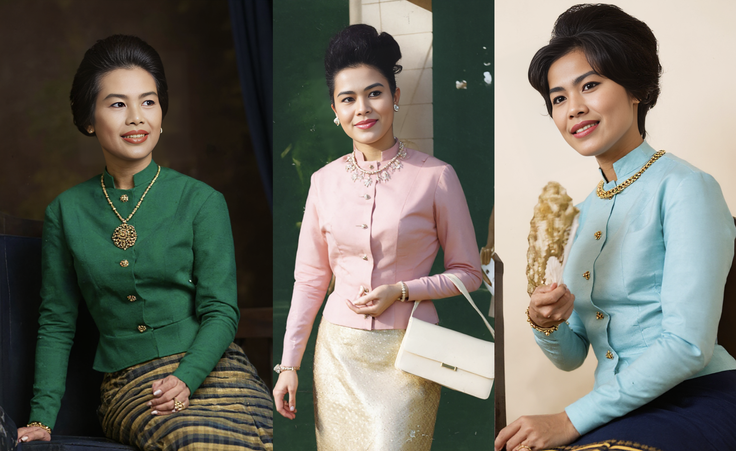 ชุดไทยพระราชนิยมกับเสื้อแขนกระบอก