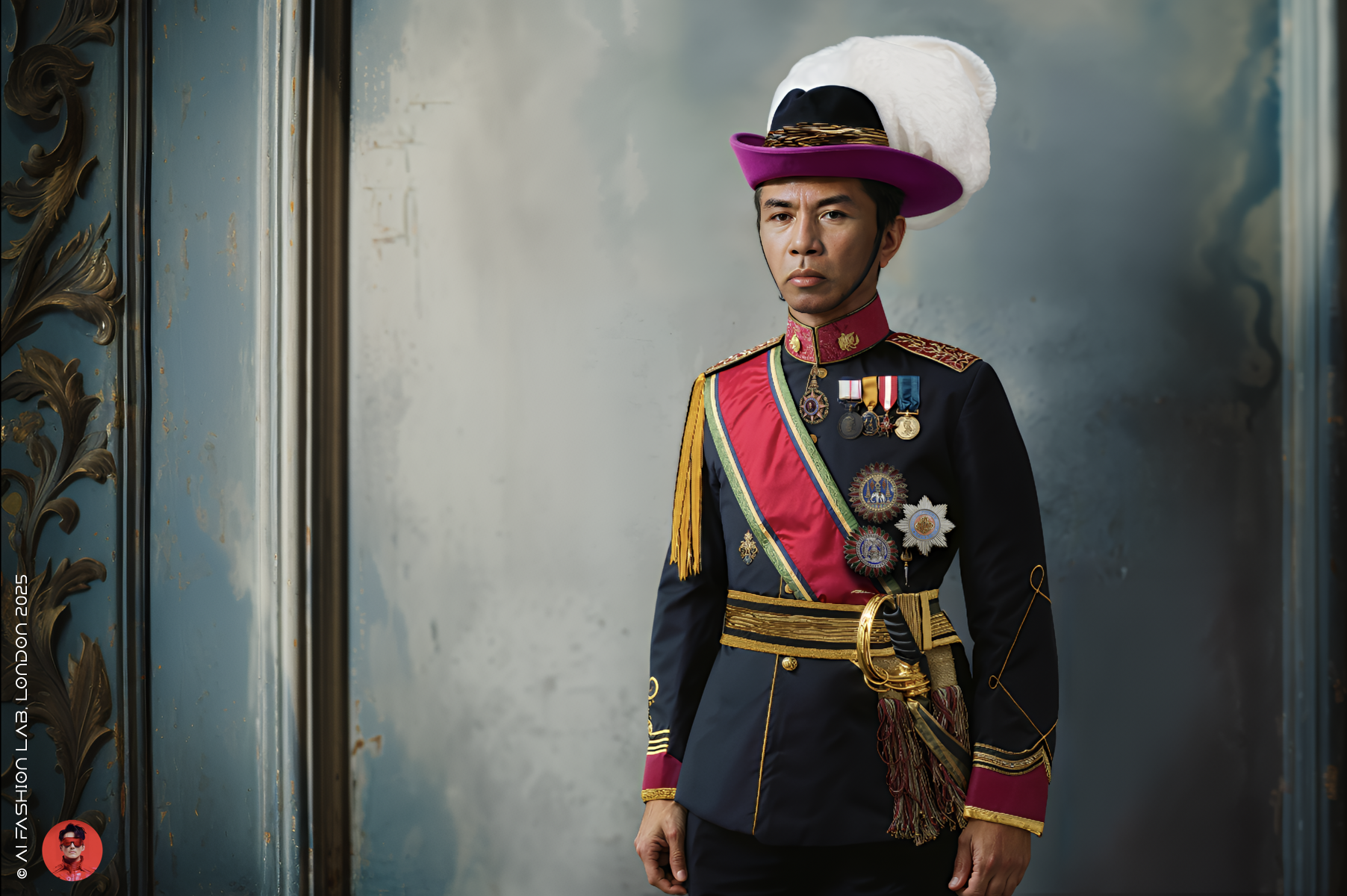 เจ้าบุญวาทย์วงษ์มานิต ในชุดชุดเสือป่า ชั้น นายกองตรี รักษาดินแดนมณฑลพายัพ