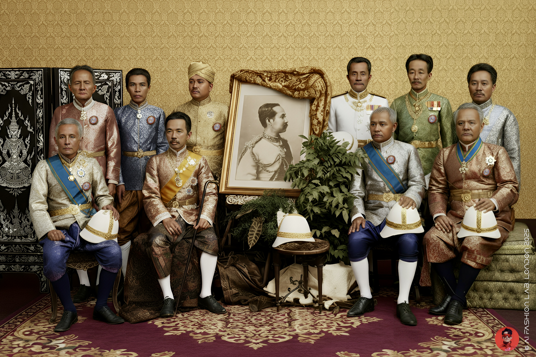 ภาพถ่ายประชุมเจ้าประเทศราช พ.ศ. ๒๔๔๐