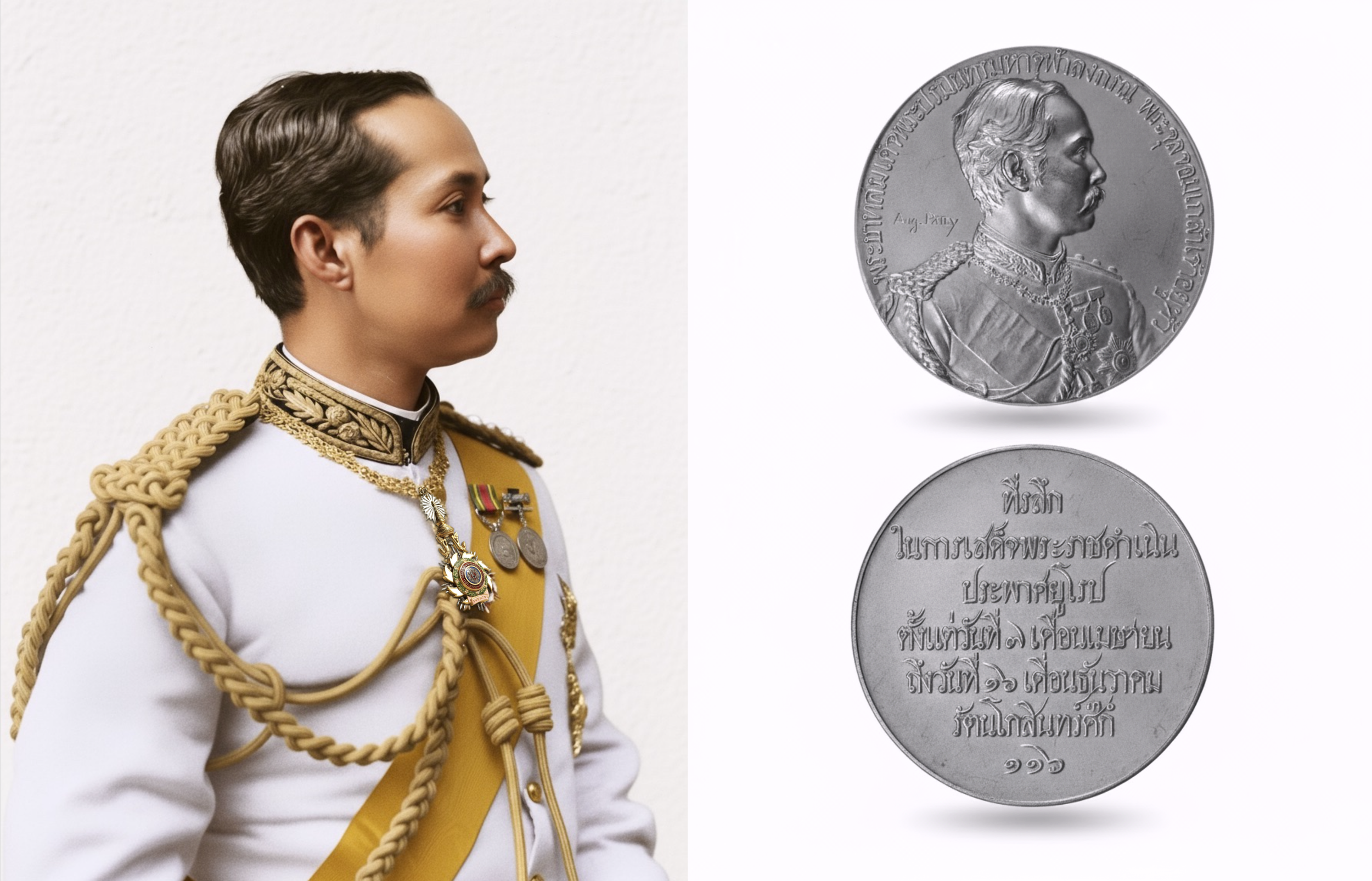 “เหรียญประพาสมาลา”: เหรียญซ้อนในเหรียญ การเจรจาทางการทูตที่หล่อหลอมด้วยโลหะ