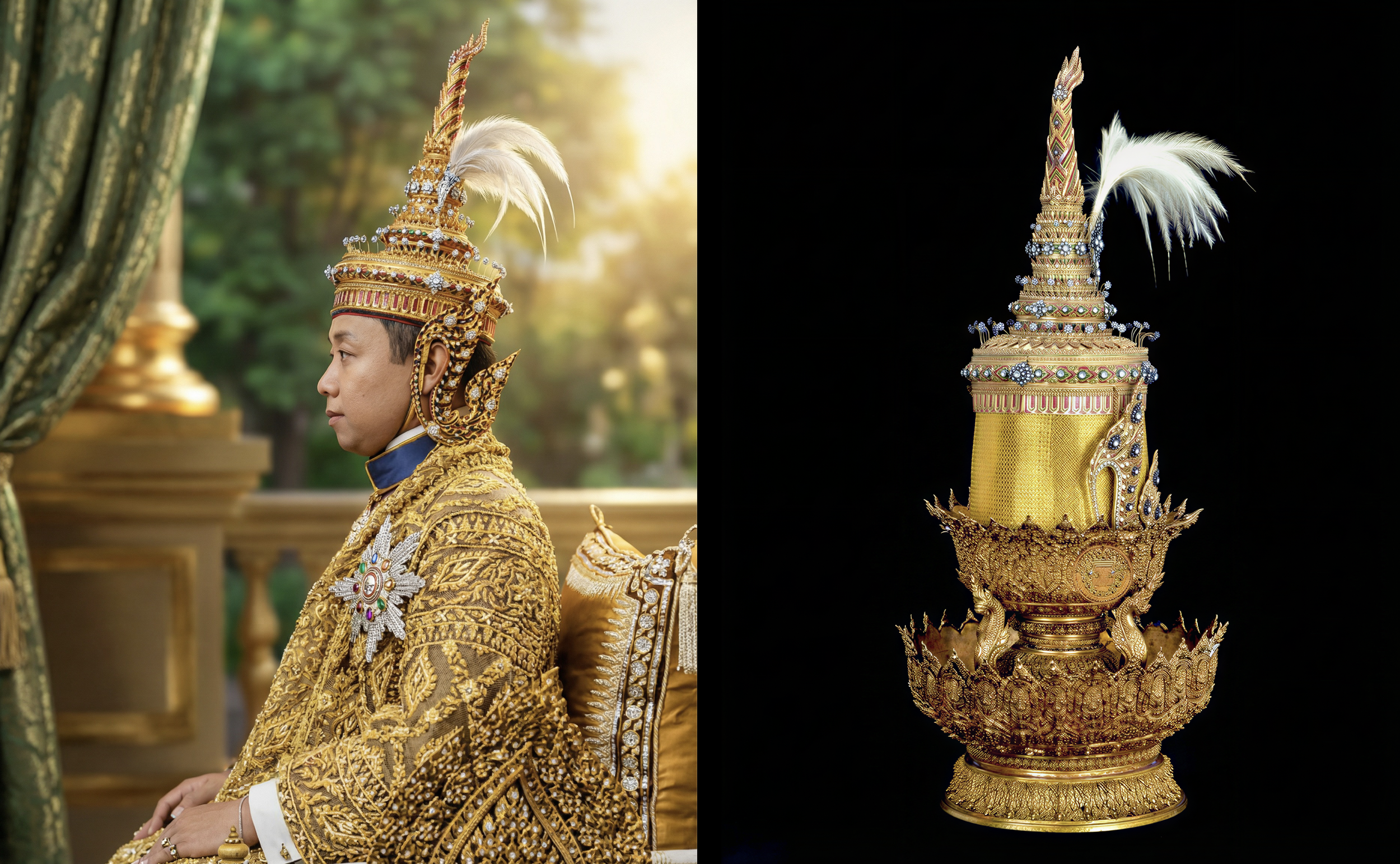 “พระชฎา ๕ ยอด” เครื่องราชศิราภรณ์ที่ทรงแทน “พระมหาพิชัยมงกุฎ” ในบางวาระ