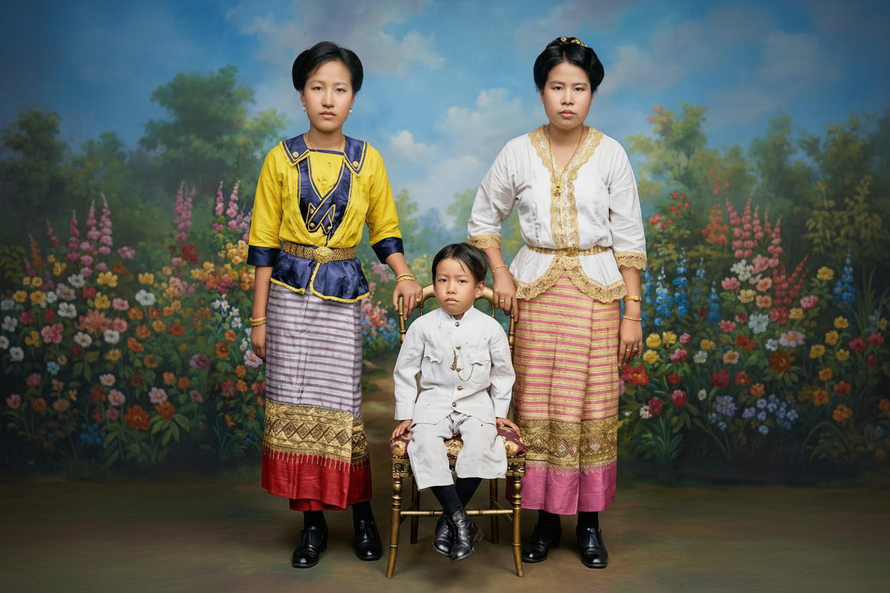 เจ้าหญิงแห่งตระกูล ณ ลำพูน และแฟชั่นสไตล์ Lanna Early Teens