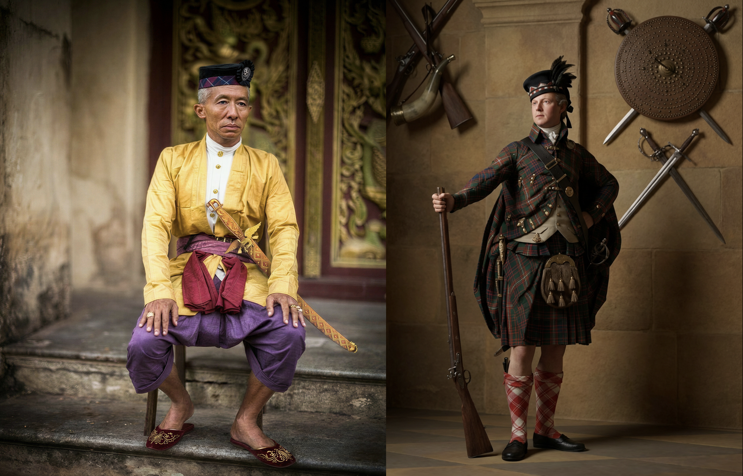 รัชกาลที่ ๔ กับพระมาลาเกลนแกร์รี (Glengarry) ของสก๊อตแลนด์, พระแสงดาบฝักทองคำจากสหรัฐอเมริกา&nbsp; และการเปลี่ยนผ่านเครื่องแต่งกายในราชสำนักสยาม