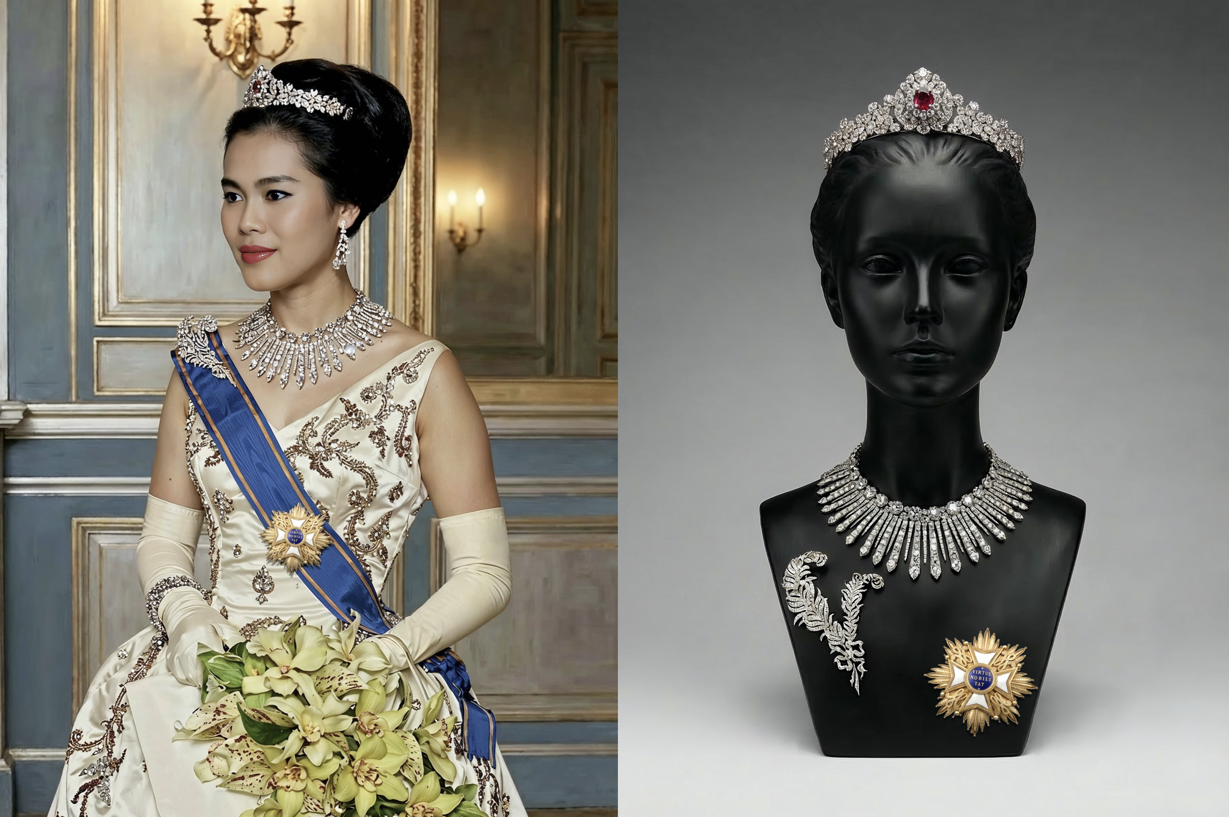 เข็มกลัดเพชรรูปขนนกกระจอกเทศ: สมเด็จพระนางเจ้าสิริกิติ์ พระบรมราชินีนาถ(ตอนที่ ๒)