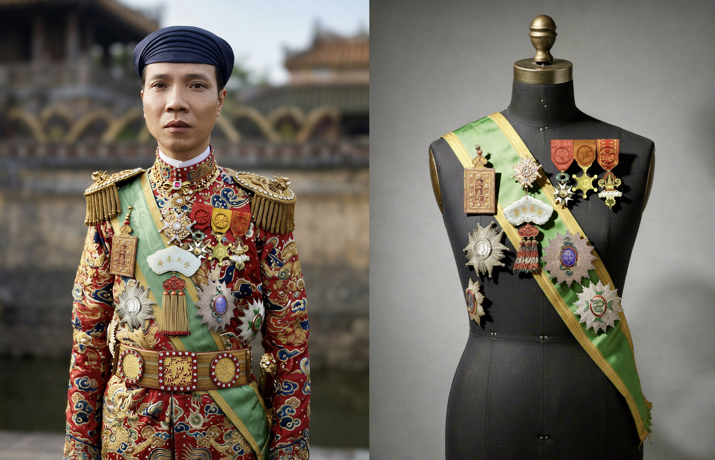 สมเด็จพระจักรพรรดิขาย ดิ่ญ แห่งราชวงศ์เหงียน ประเทศเวียดนาม (Emperor Khải Định of Vietnam)