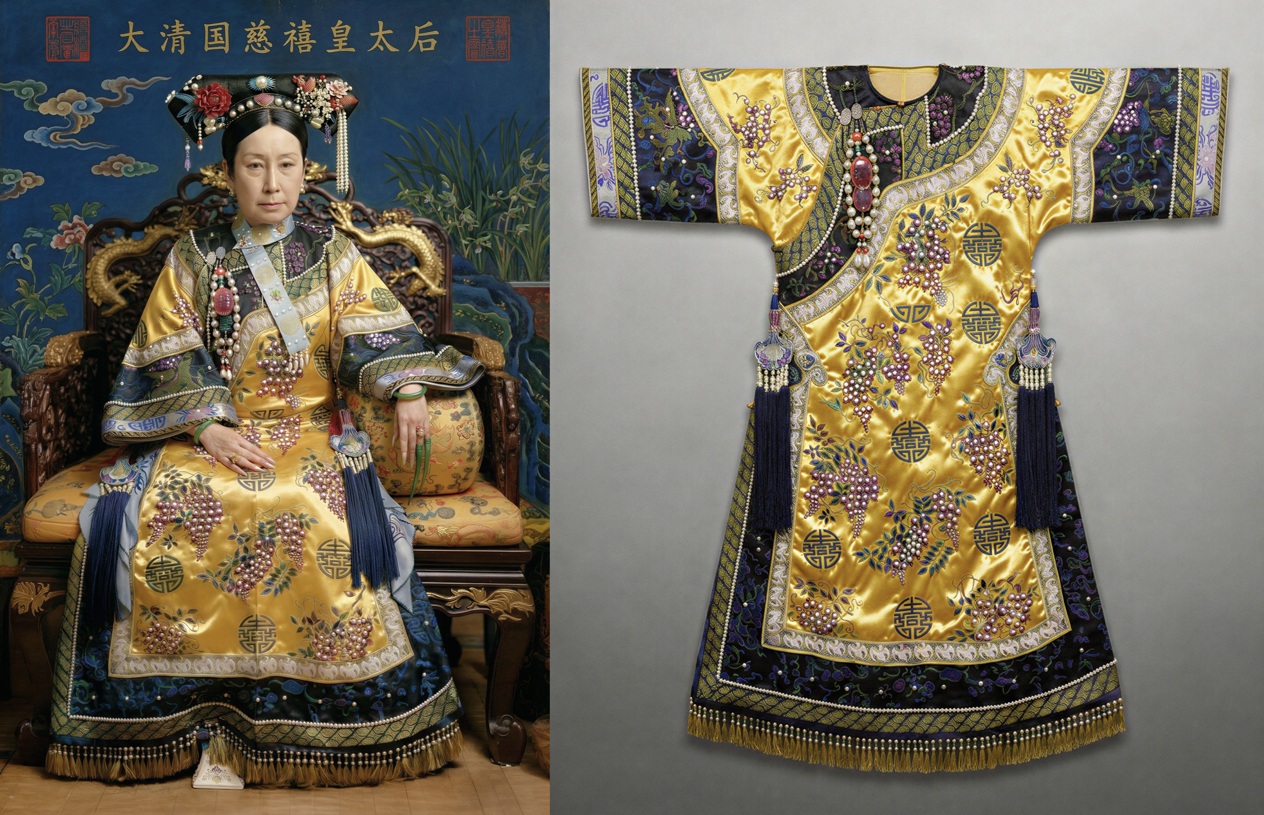 ซูสีไทเฮา (慈禧太后) (ตอนที่ ๘)“ซูสีไทเฮาและฉลองพระองค์ลายองุ่นไข่มุก”