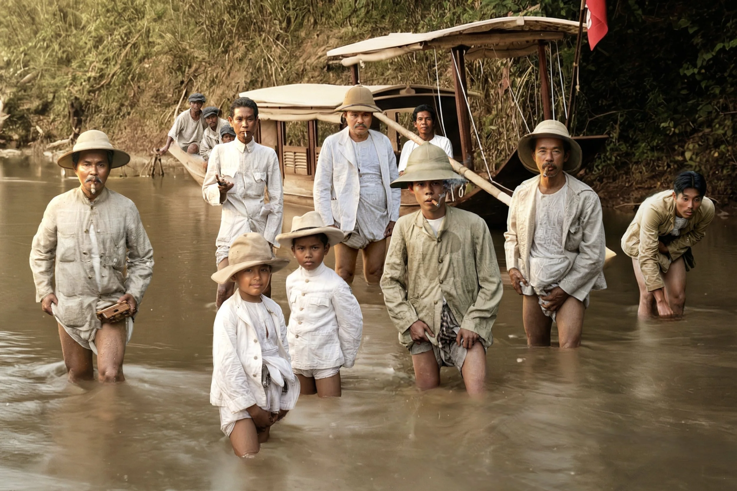 พระบรมวงศานุวงศ์และข้าราชการ ในการเสด็จประพาสต้น ครั้งที่ ๒