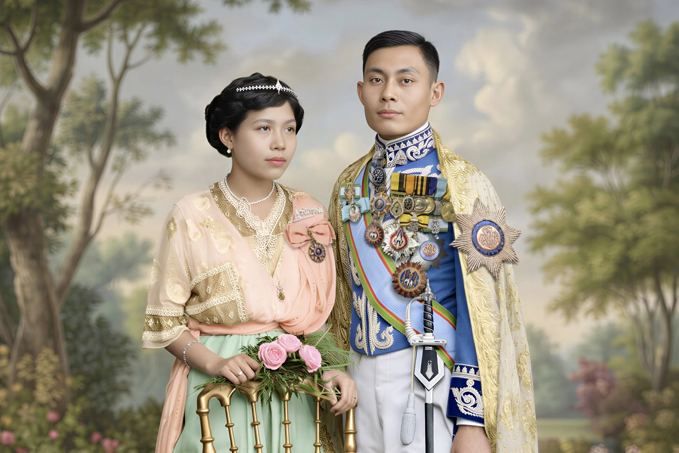 พระวรวงศ์เธอ พระองค์เจ้าปิยบุตร และหม่อมสนม จักรพันธุ์ ณ อยุธยา