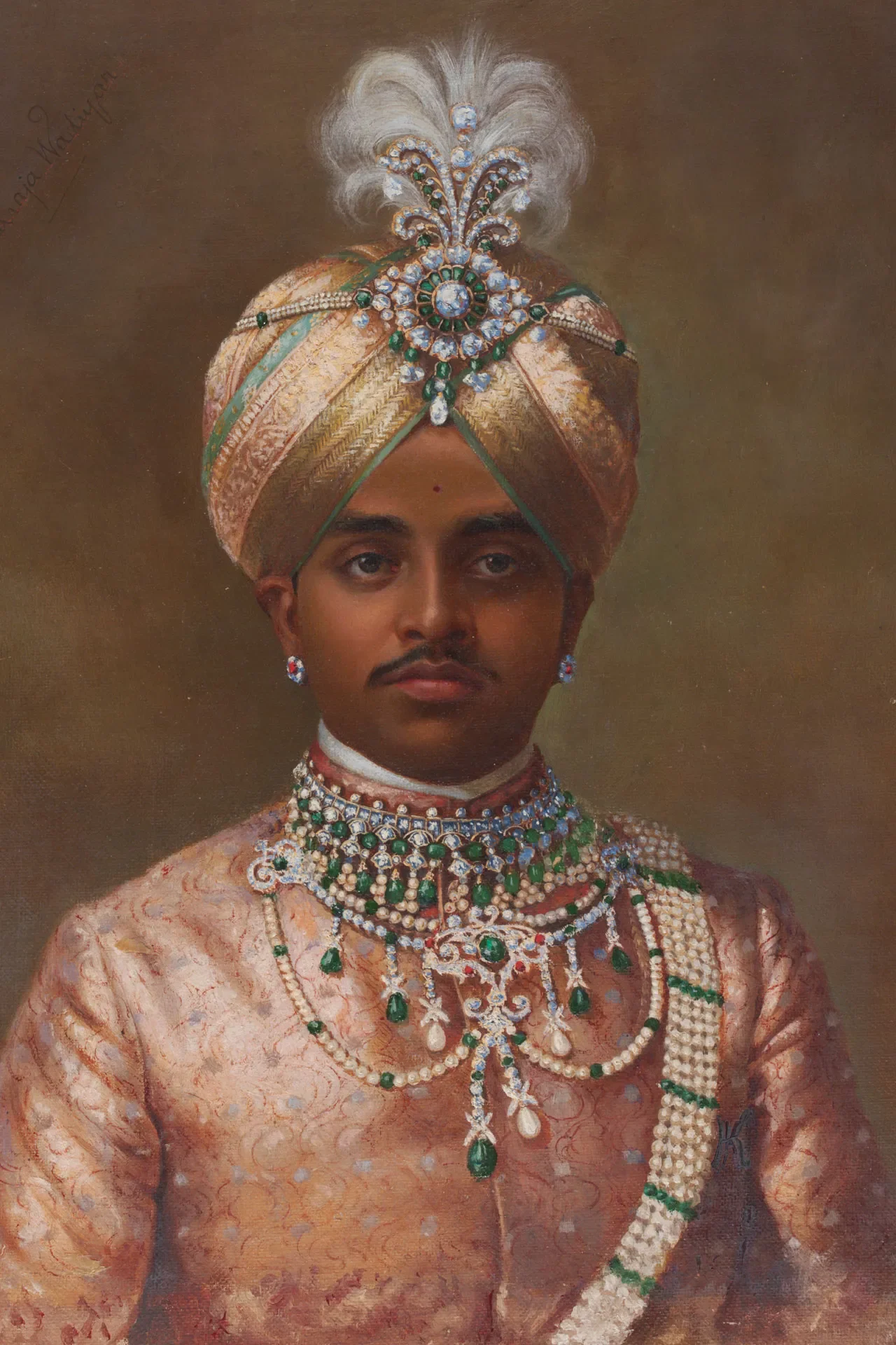 Portrait of Maharaja Sir Sri Krishnaraja Wodeyar Bahadur
