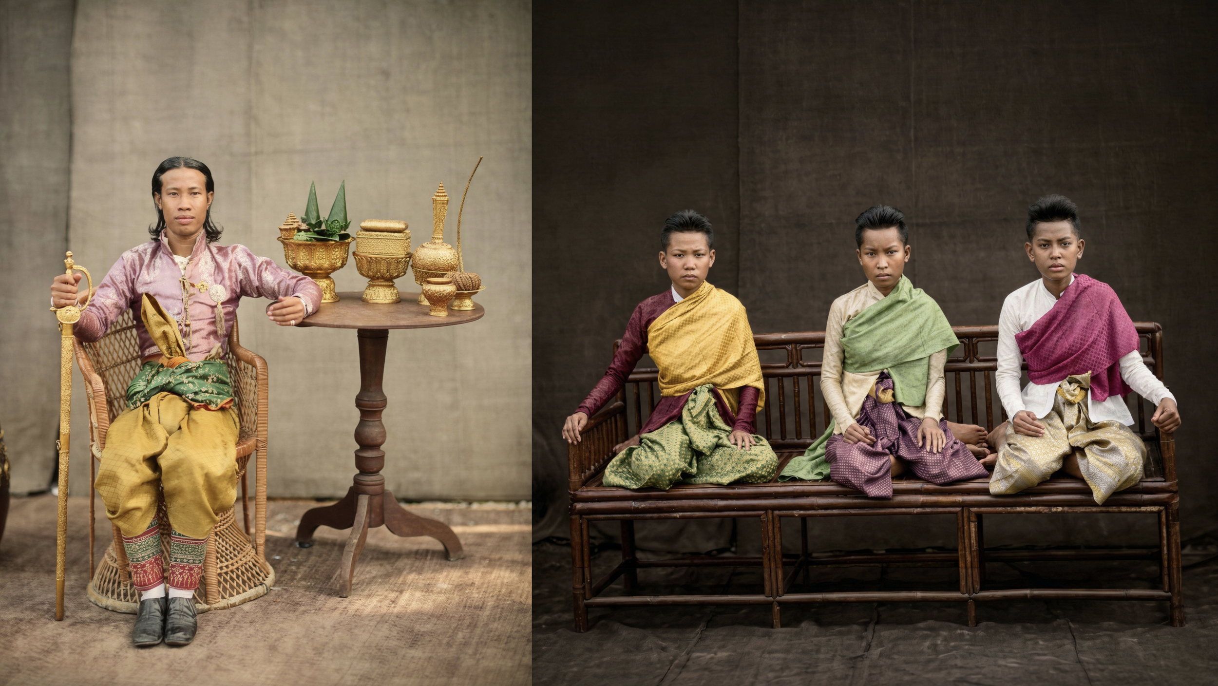 พระแก้วฟ้า หรือ พระหริราชดนัยไกรแก้วฟ้า และพระมเหสี
