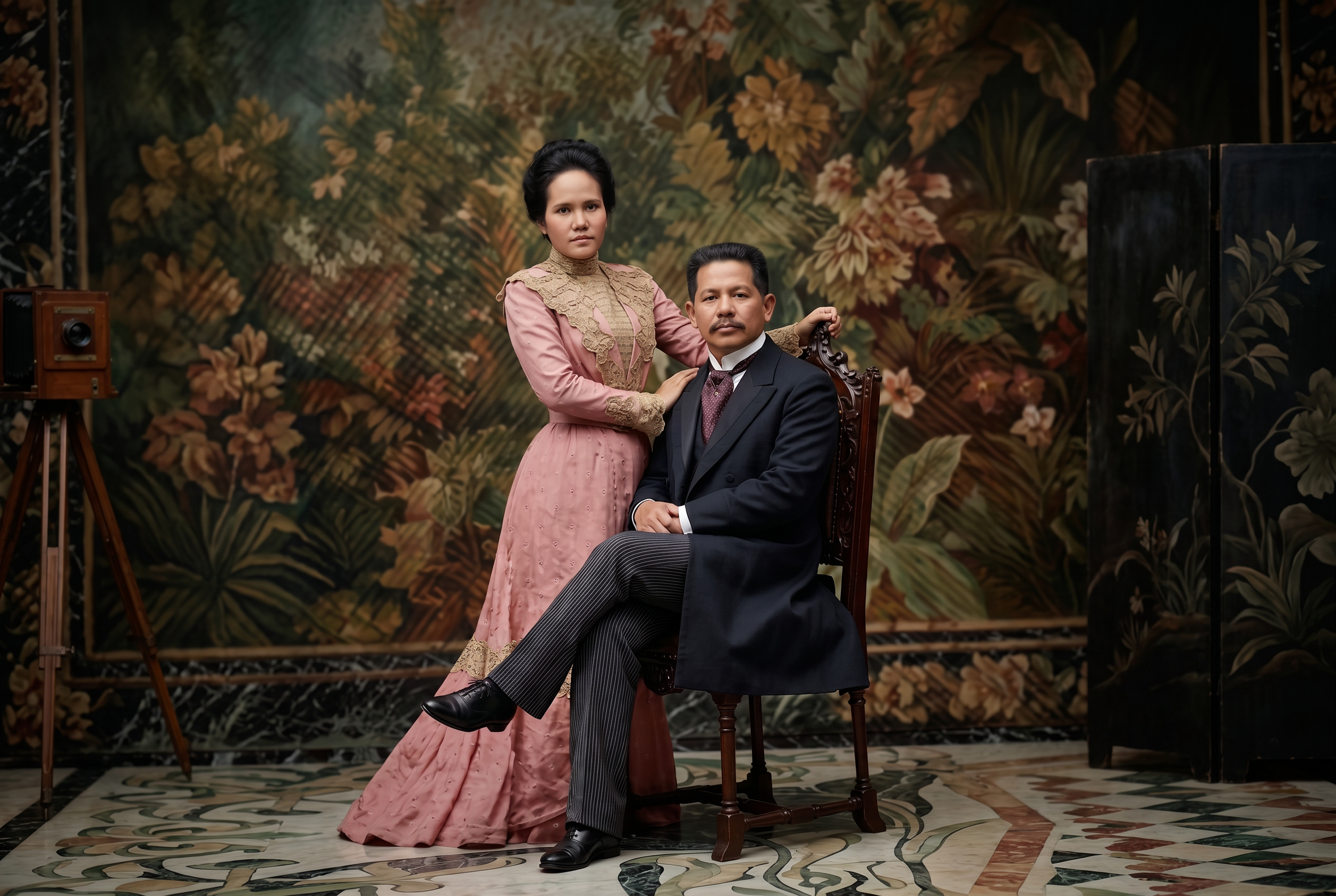 พระยาสุริยานุวัตร และคุณหญิงสุริยานุวัตร ณ กรุงปารีส พ.ศ. ๒๔๔๓ (1900) 🇫🇷