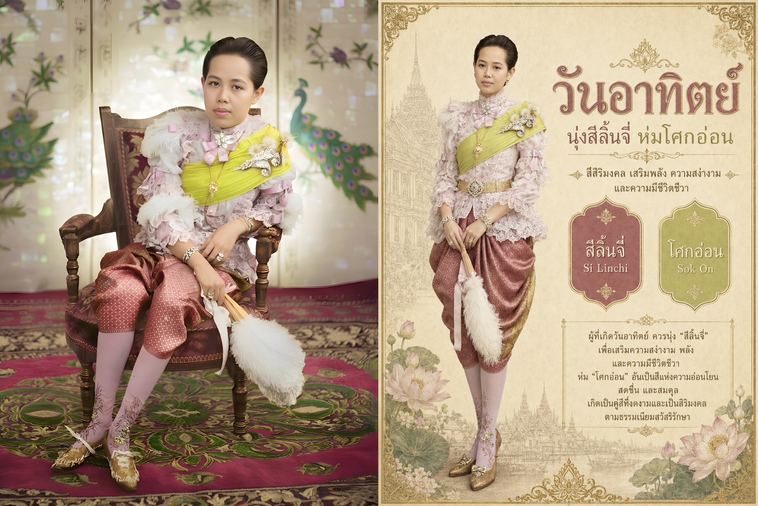 สวัสดิรักษาและแฟชั่นในราชสำนักสยาม วันอาทิตย์: นุ่งสีลิ้นจี่ ห่มโศกอ่อน (ตอนที่ ๒)