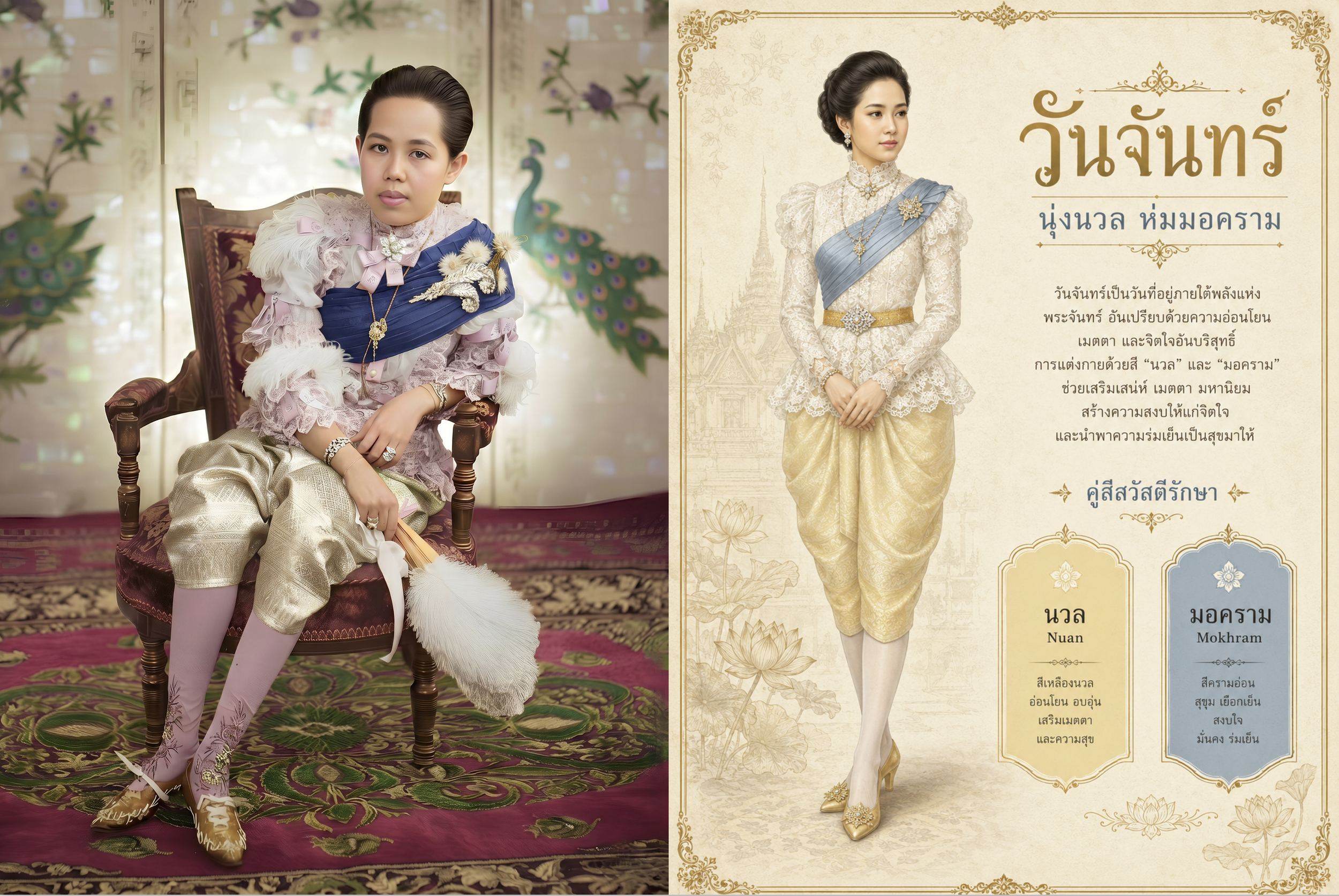 สวัสดิรักษาและแฟชั่นในราชสำนักสยาม วันจันทร์: นุ่งสีนวล ห่มมอคราม (ตอนที่ ๒)