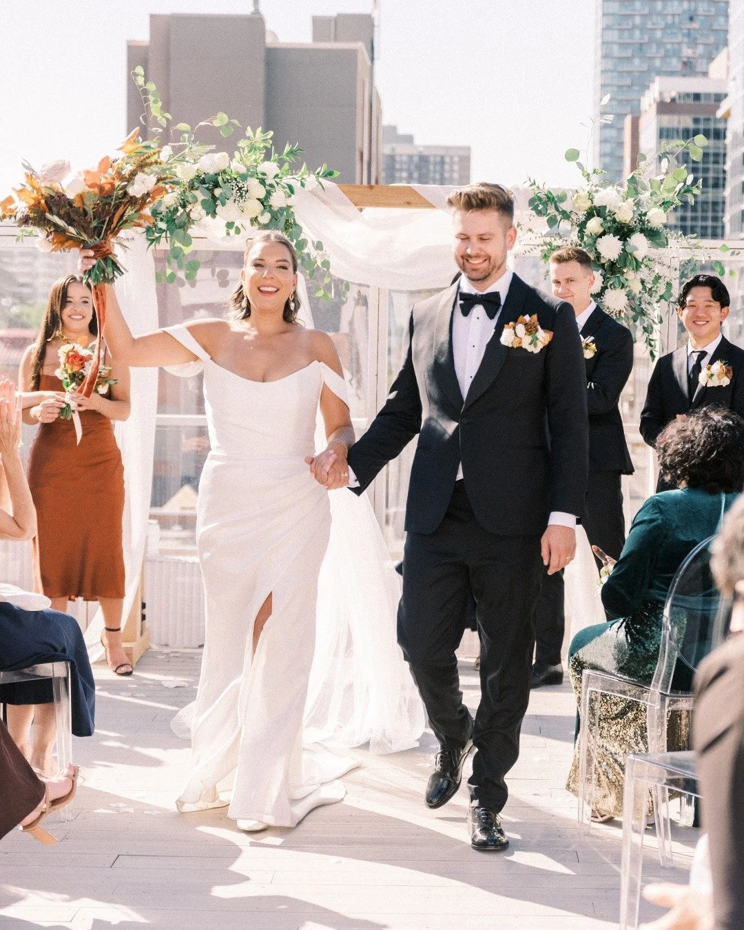 This is the moment you&rsquo;ve been planning for.

Walking back down the aisle, married, surrounded by cheers &mdash; not worrying about what&rsquo;s happening next.

When your timeline is built well and your vendors are aligned, the energy shifts. 