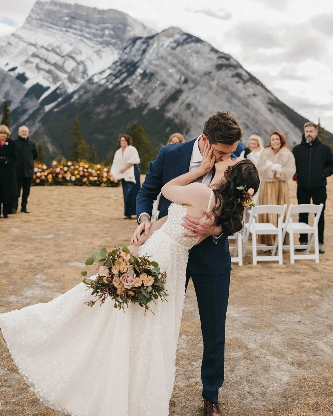 There&rsquo;s something about a ceremony moment like this that feels almost suspended in time.
The mountains, the quiet anticipation, and then finally &mdash; that first kiss.

No matter how beautiful the setting is, the most meaningful part of the d