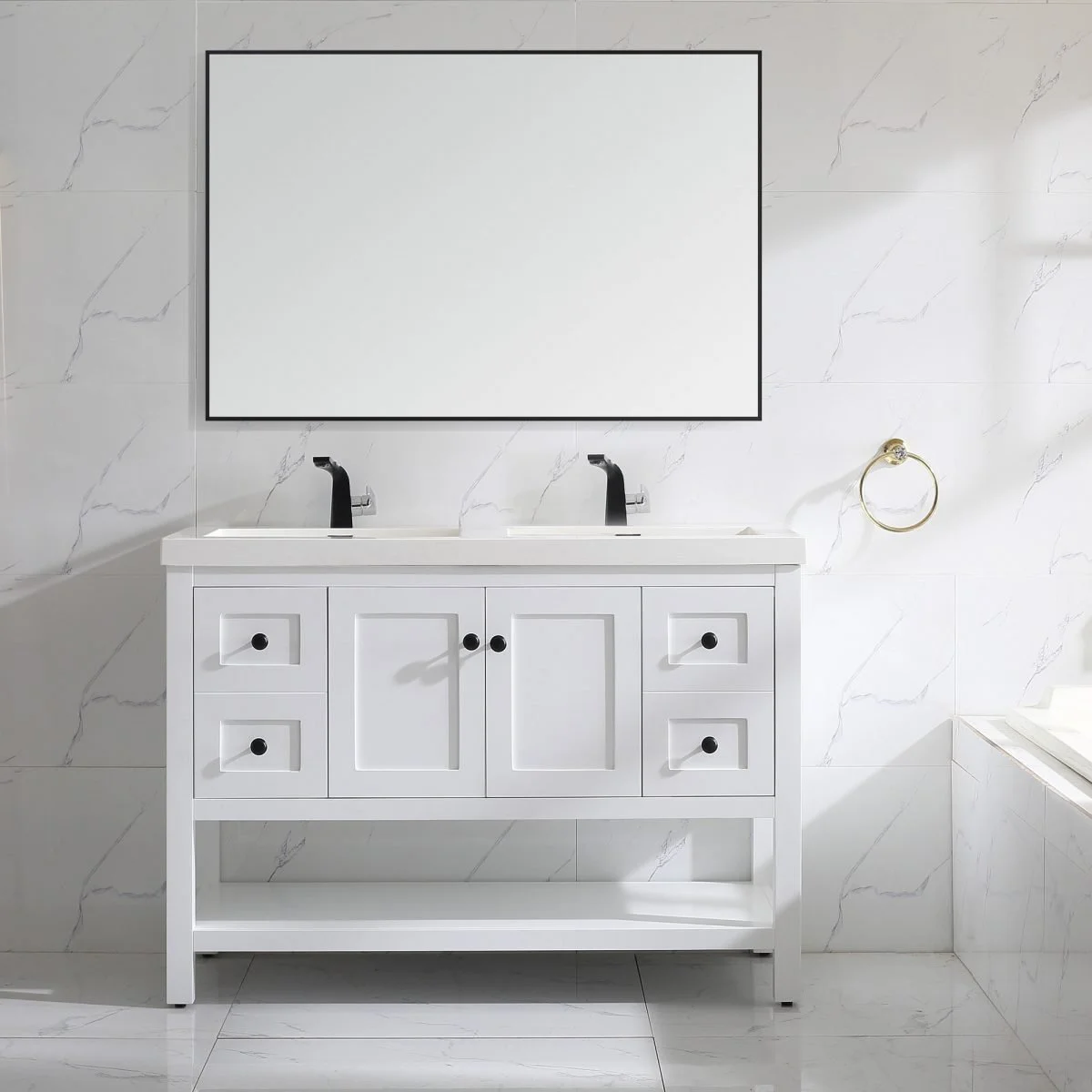 035 Series – 24-72 Inch Vanity – Double Sinks