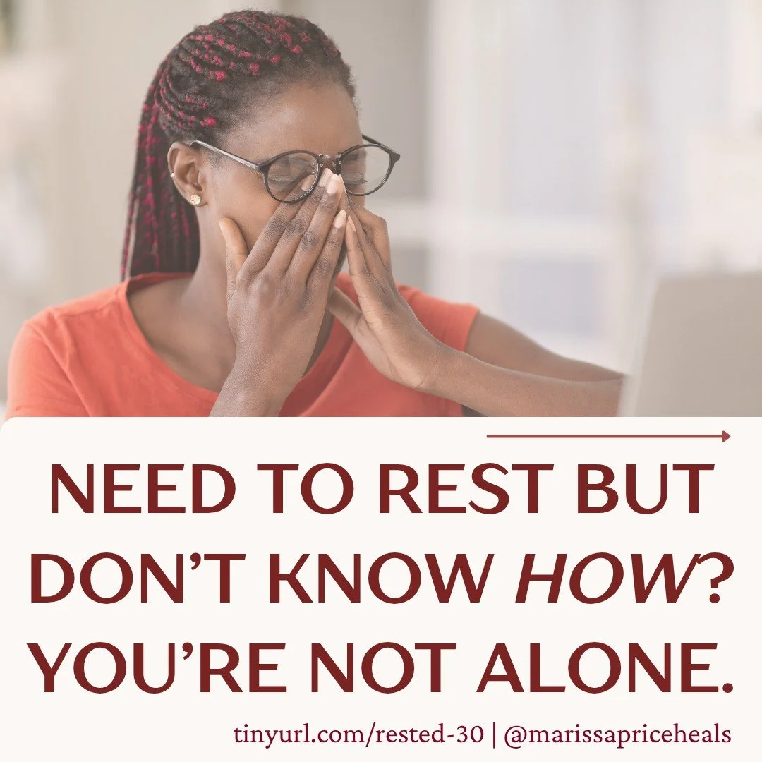 If your body has been screaming for rest but you don’t know where to start — this is for you.
✨ Join me tonight on YouTube (marissapriceheals) at 7PM ET for The Rest Clinic: A Live Rest Practice for Black Women Ready to Slow Down.
We&rs