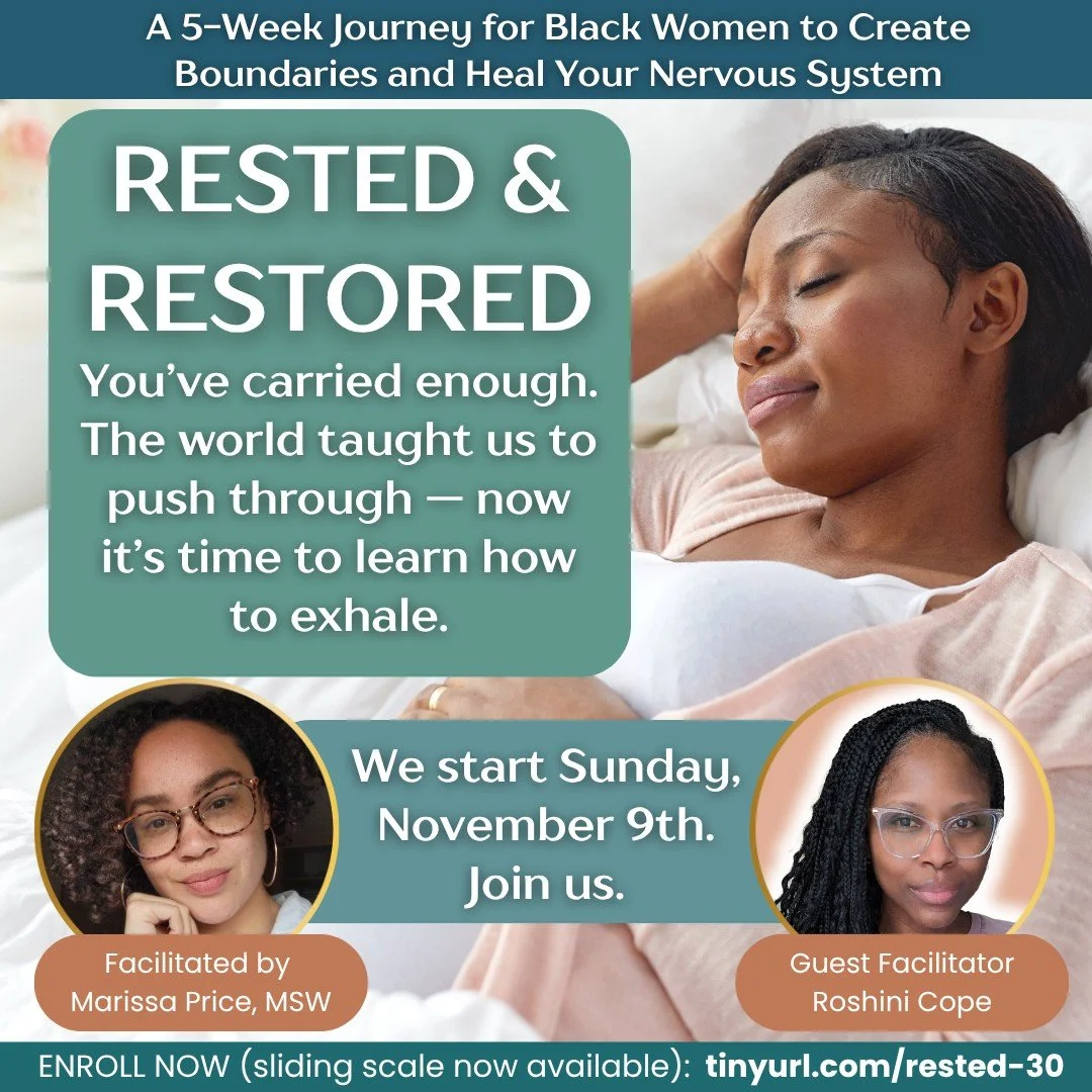Rest isn&rsquo;t a luxury &mdash; it&rsquo;s medicine. 🌿

That&rsquo;s why I made my 5-week program Rested &amp; Restored accessible with new sliding scale pricing starting at $199.

If you&rsquo;ve been living in survival mode, this is your space t