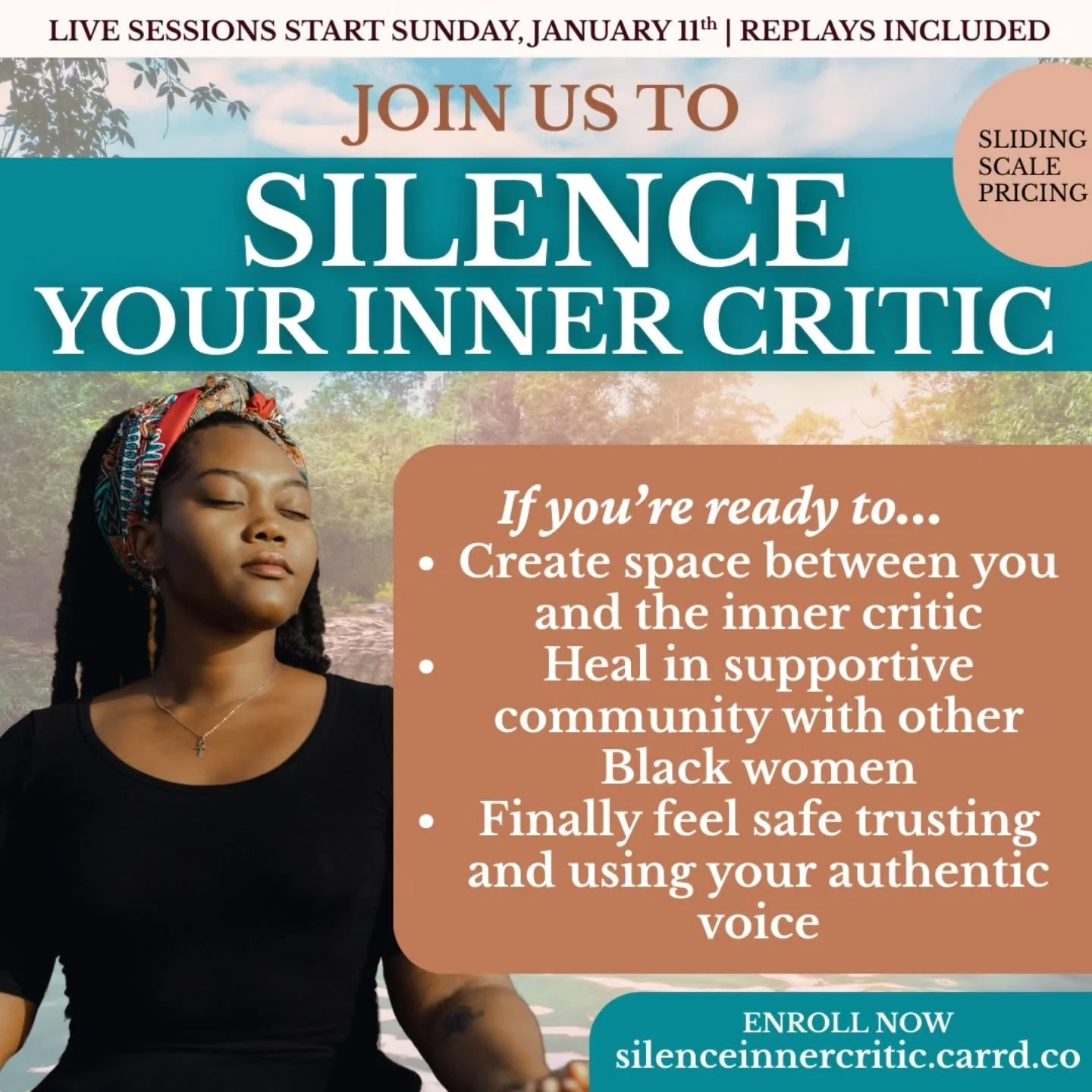 When the nervous system is overloaded in high-stress times like these, the inner critic often gets louder&mdash;not because something is wrong with you, but because your body is trying its best to cope.

Silence Your Inner Critic is my 4-week group h