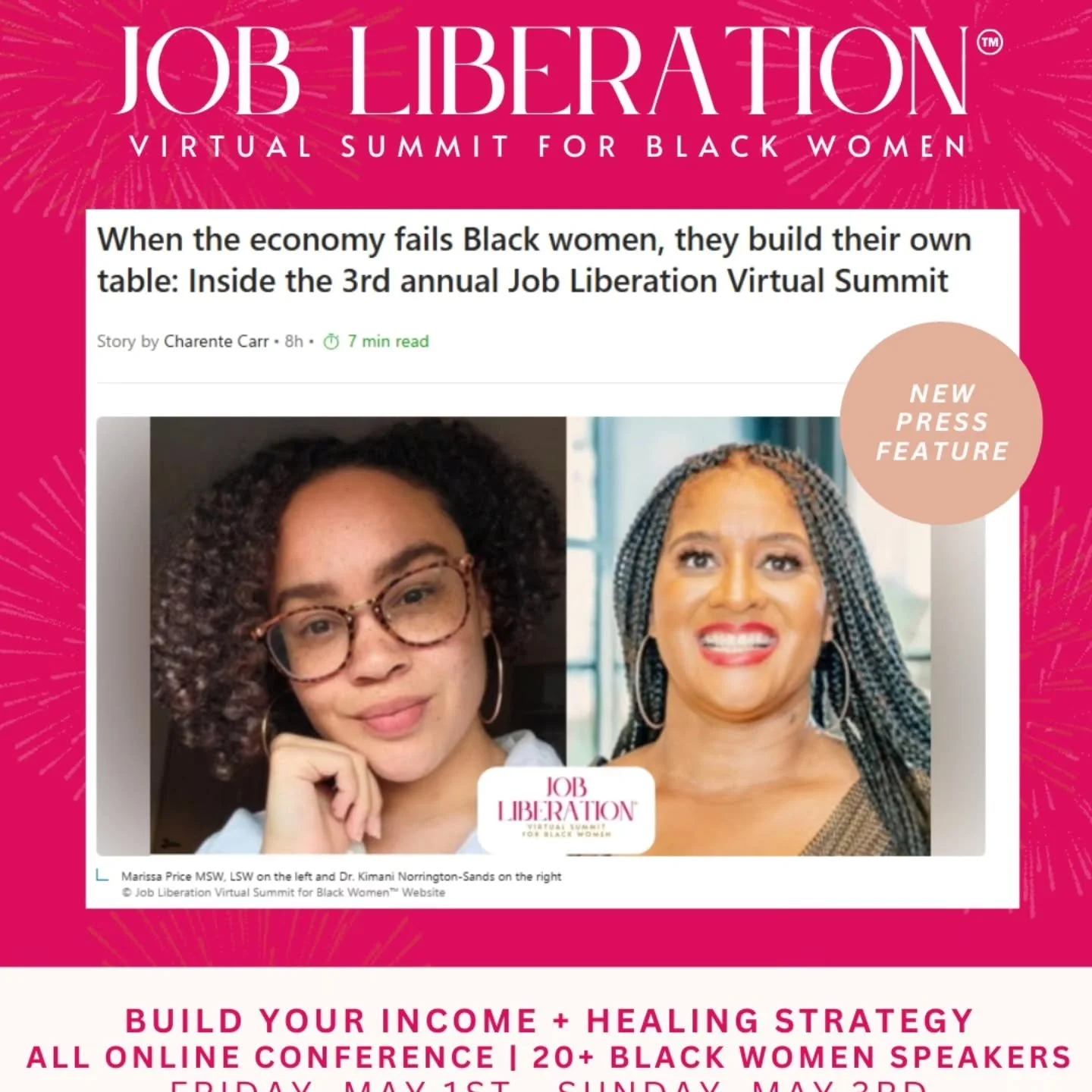 This feature is for every Black Woman who has had to pause, pivot, rebuild, and choose herself, even with fears, doubts, and uncertainty still lingering. 

I&rsquo;m deeply grateful to be part of creating spaces where we don&rsquo;t have to go throug