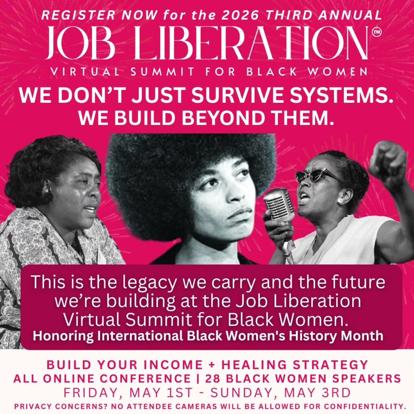 There is a long legacy we come from.

Black Women who built, resisted, and created new worlds in oppressive systems, often without the support or celebration they deserved.

This month, for International Black Women's History Month, we honor their le