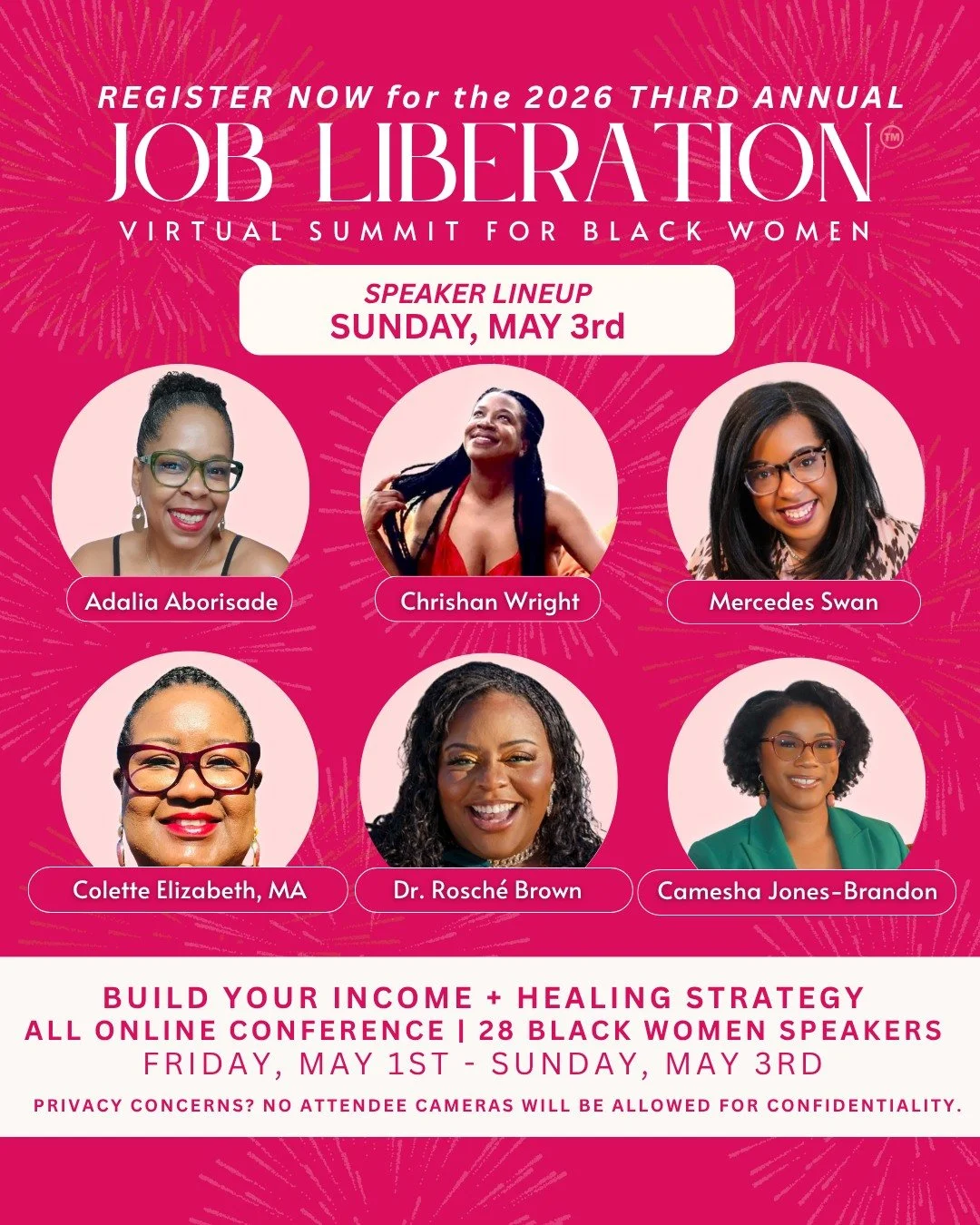 It's officially Day 3 and over 500 Black Women have gathered in this sacred space.

Yesterday, we leaned into truth-telling and found clarity.

And today, we move into power and preparation.

This is where we bring it all together.

Today&rsquo;s con