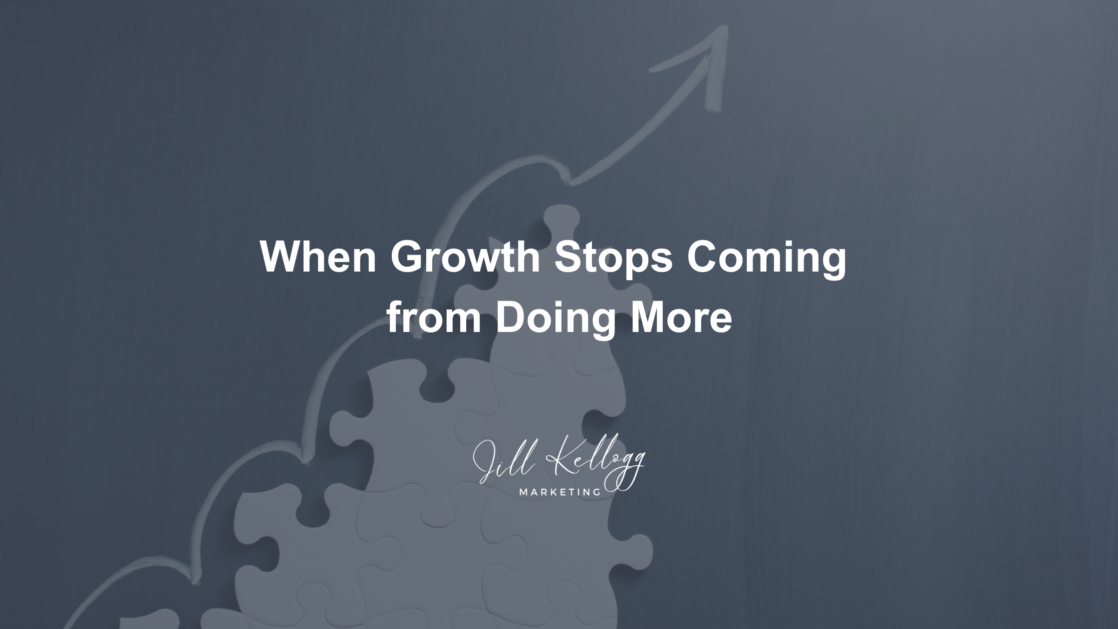 When Growth Stops Coming from Doing More