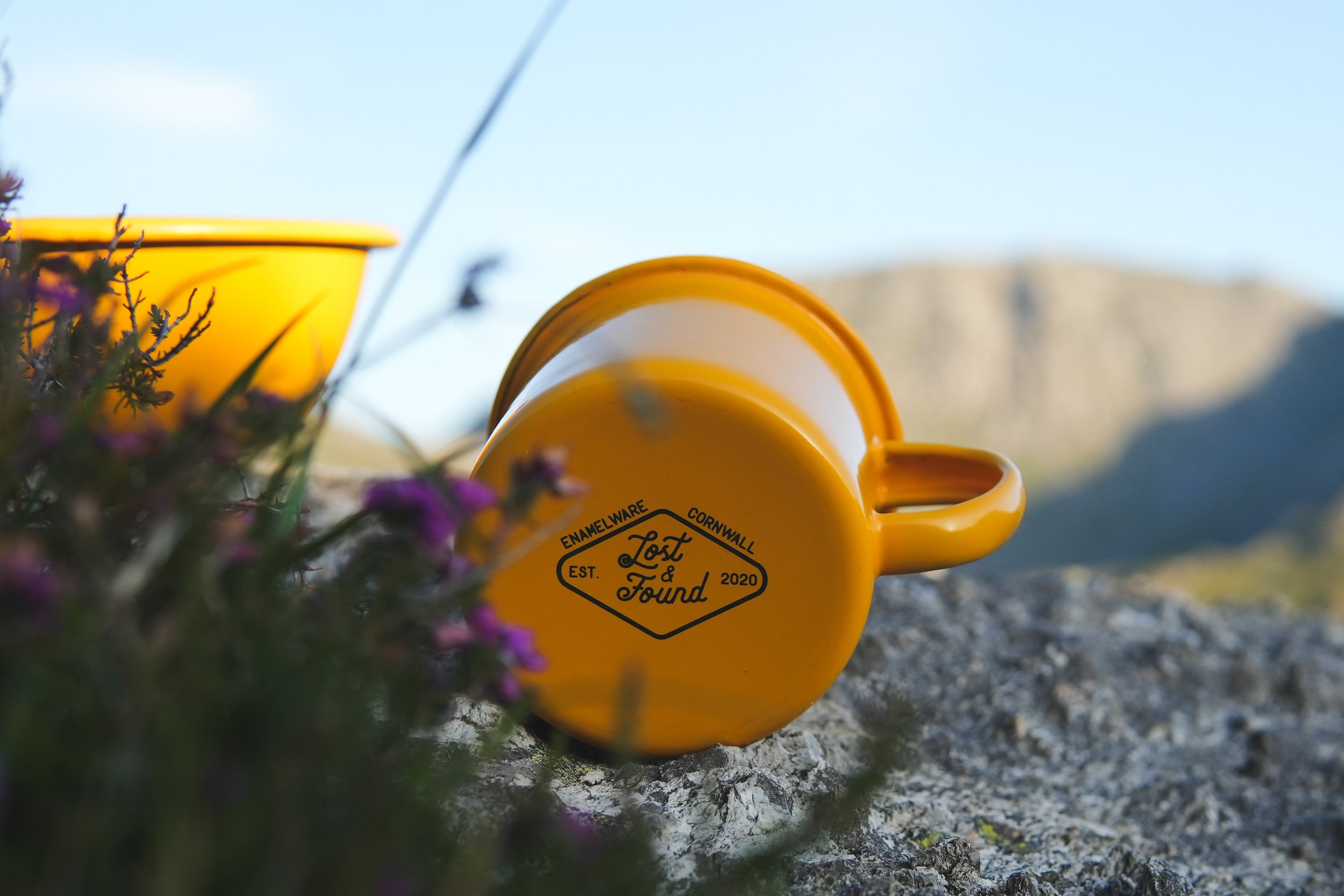 enamelware yellow