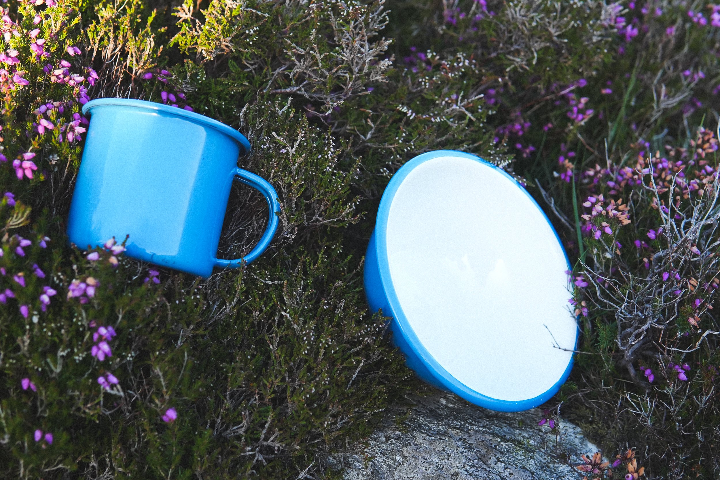 enamelware blue