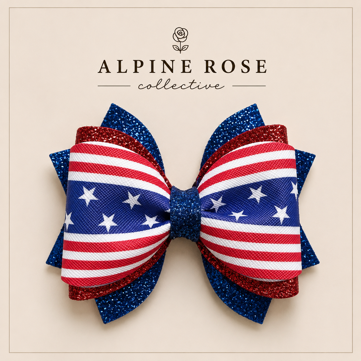 stars and stripes bow