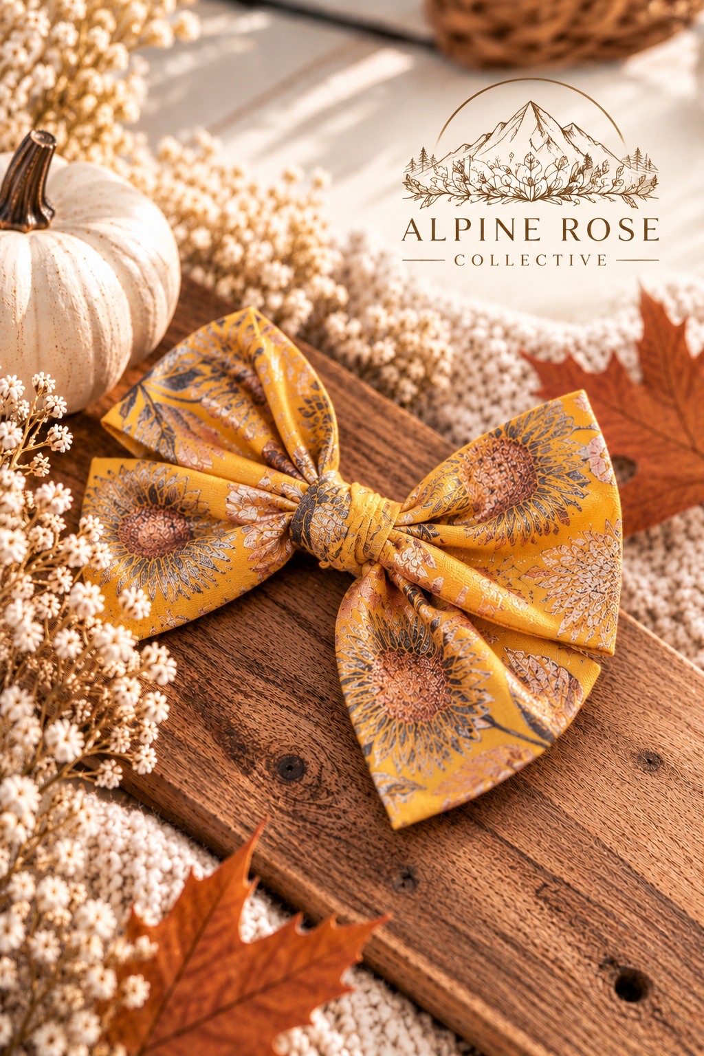 Autumn Sunflower Bow Still Life.png