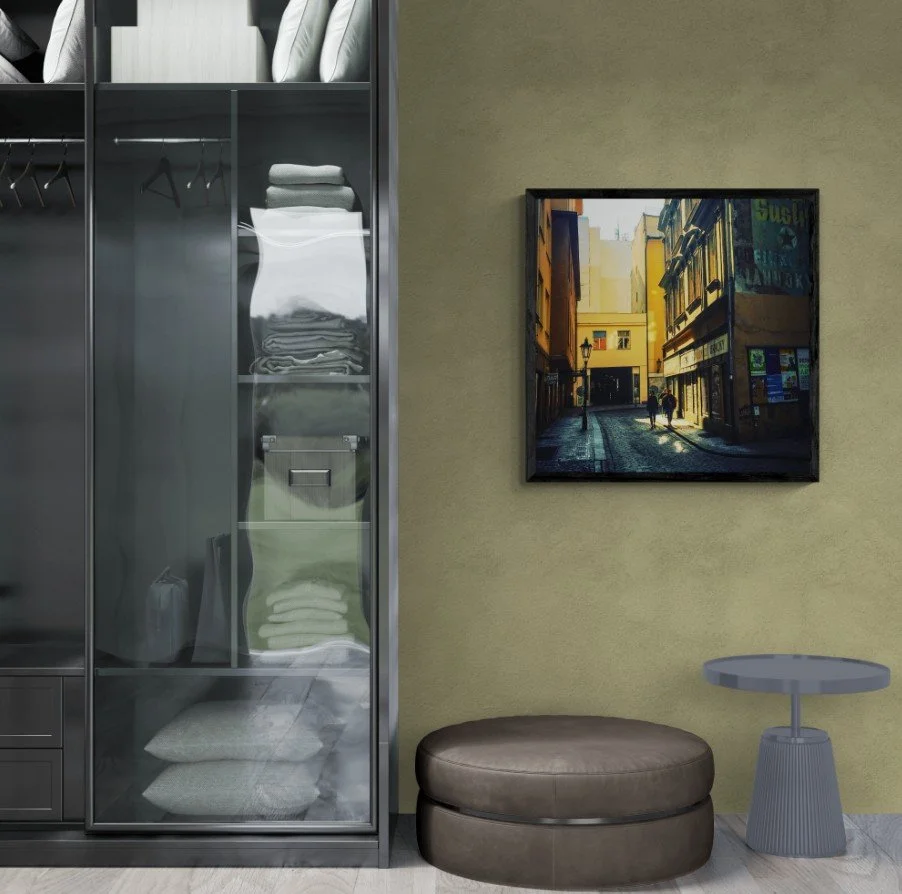Prague Alley Bed Framed 32x32.jpg