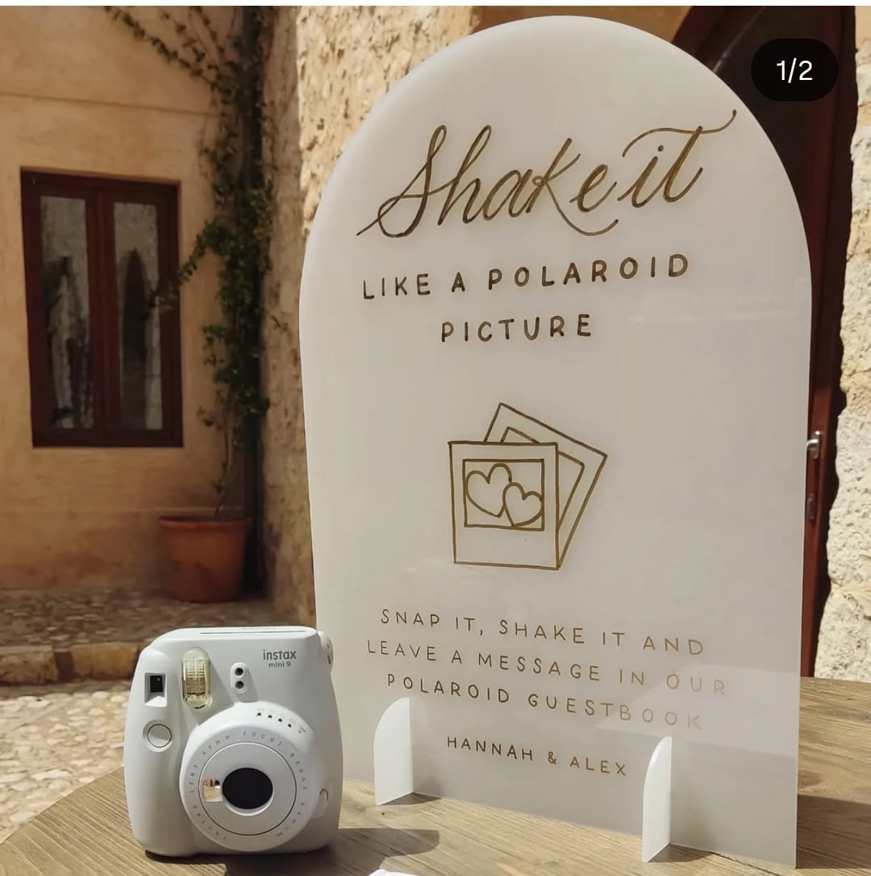 Wedding acrylic sign