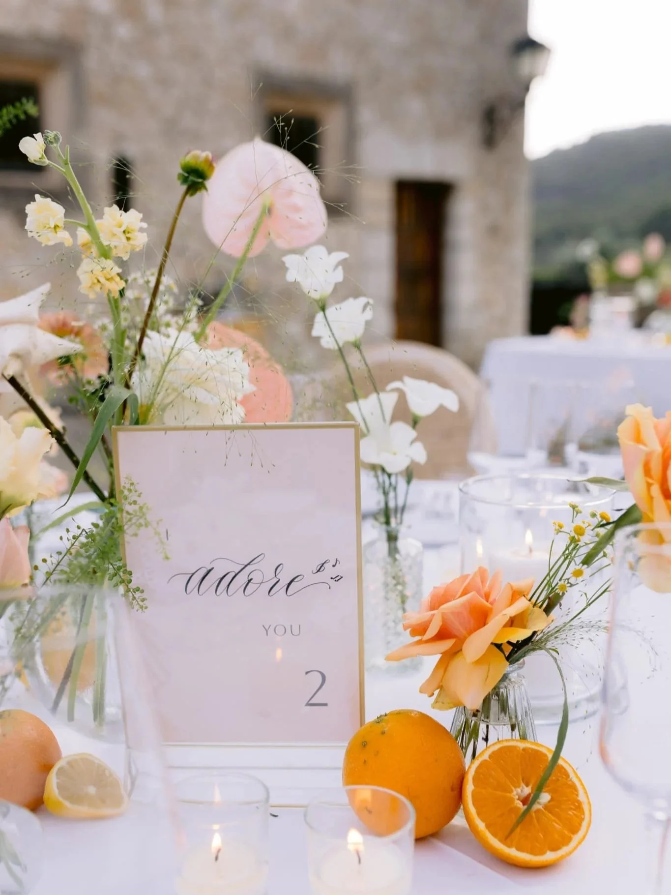 Wedding table number