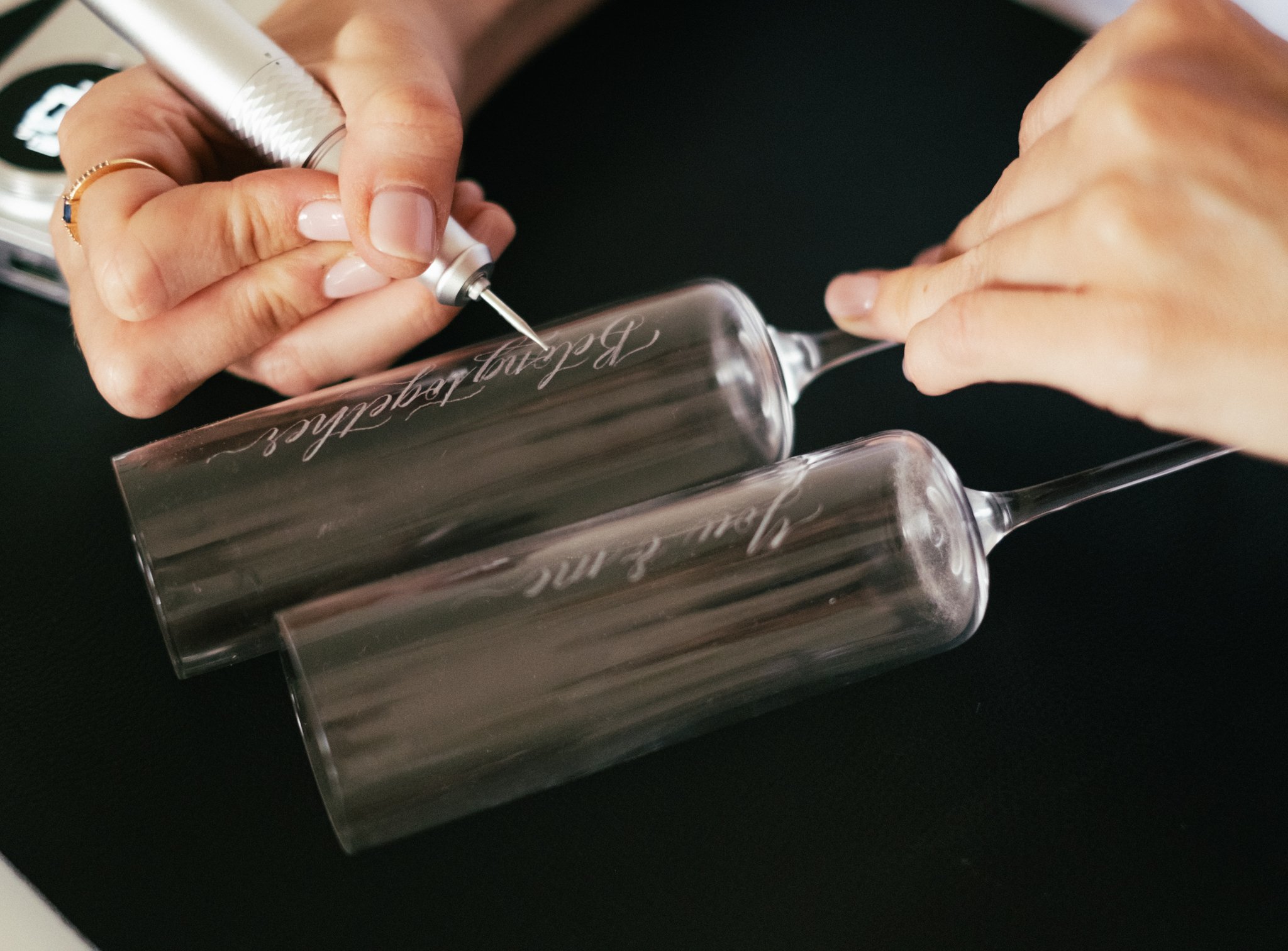 Engraving by hand