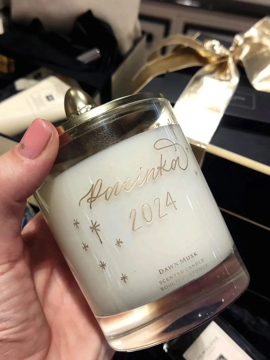 Engraved candle. Brand activation. Mallorca engraving