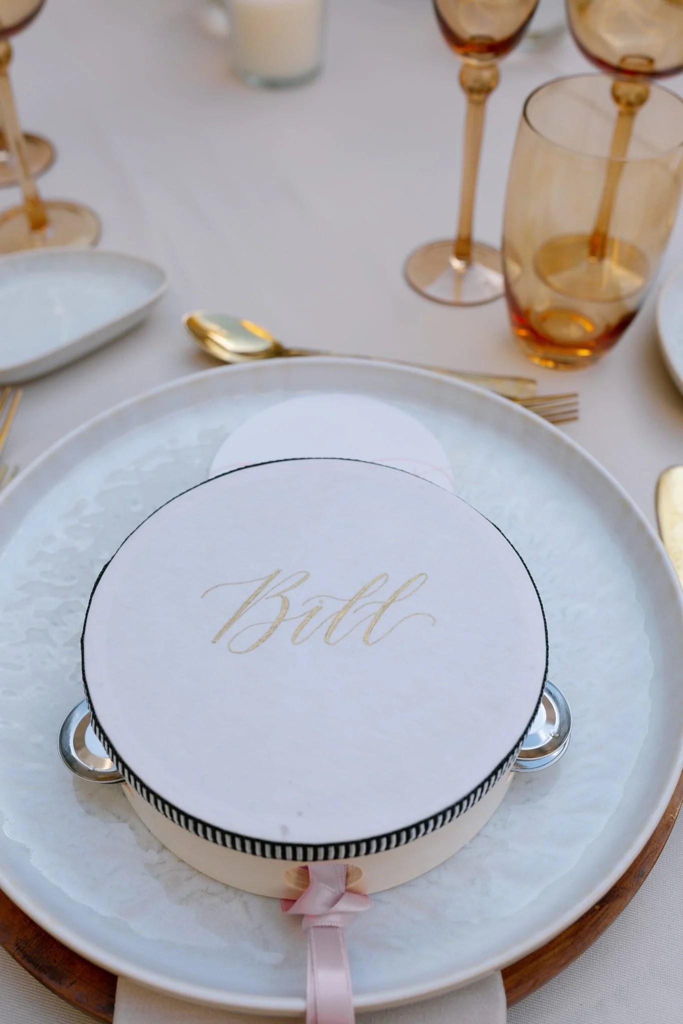 Personalised tambourine. Wedding.