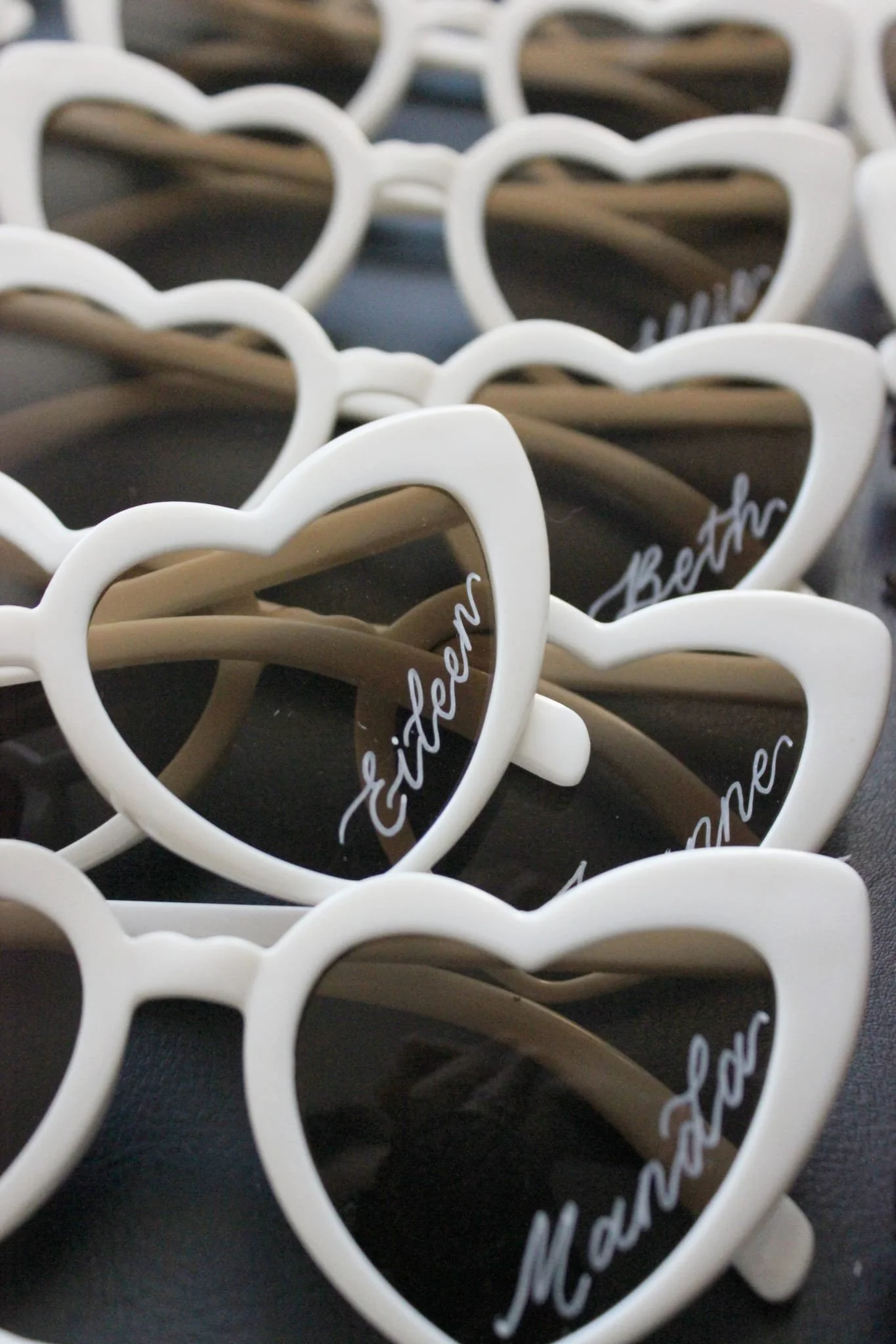 Personalised sunglasses. Wedding.