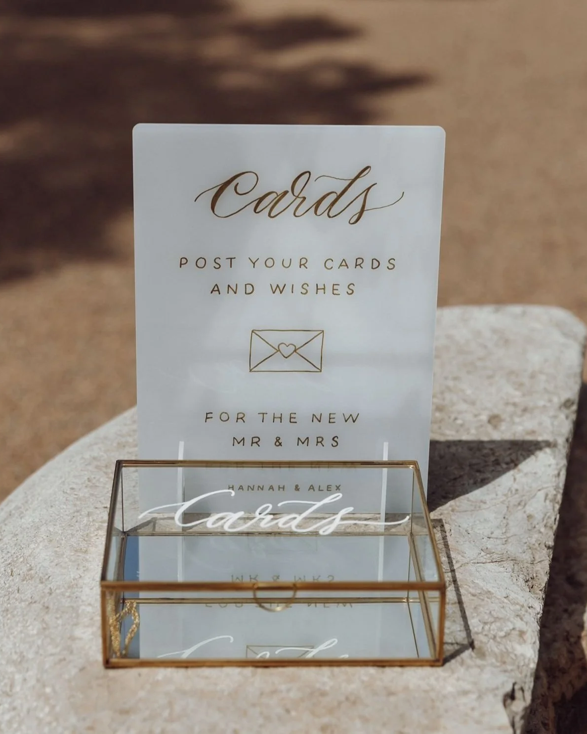 Wedding acrylic sign
