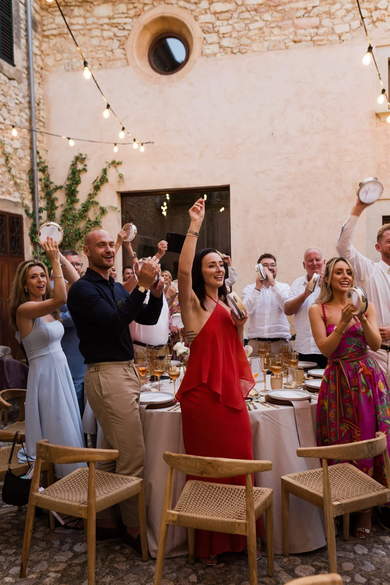 Personalised tambourines. Wedding