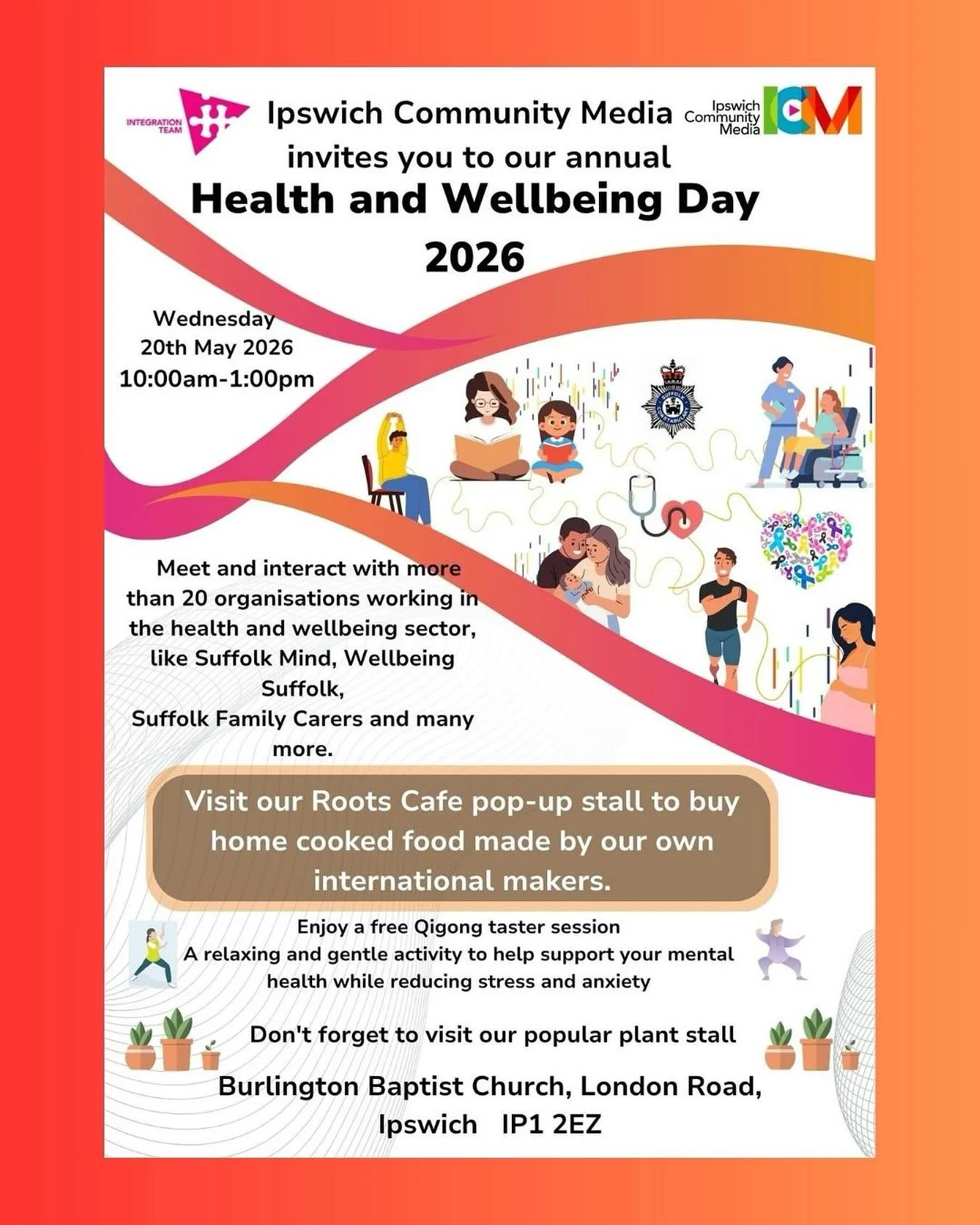 Really happy to be offering FREE Qigong taster sessions @ipswichcm Health and Wellbeing Day on Wednesday 🌱☀️