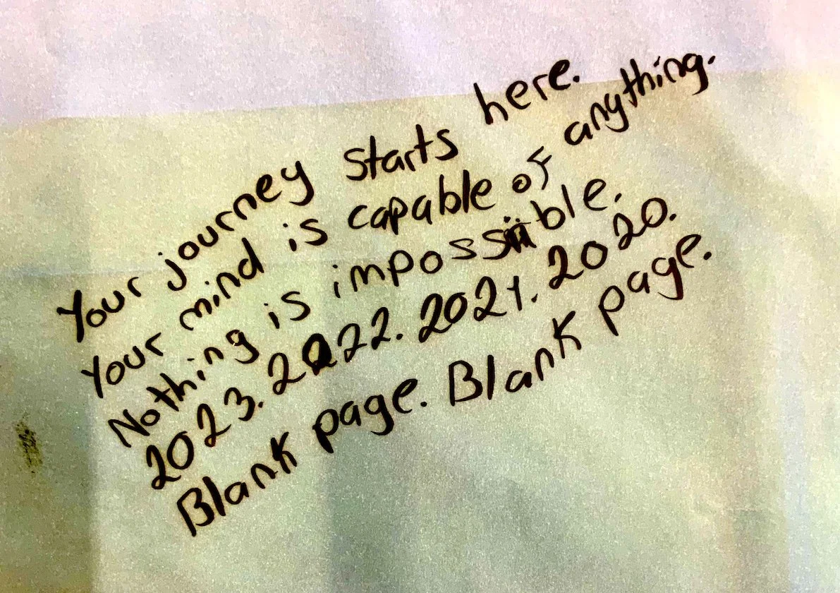 Blank Page: conditions for creativity